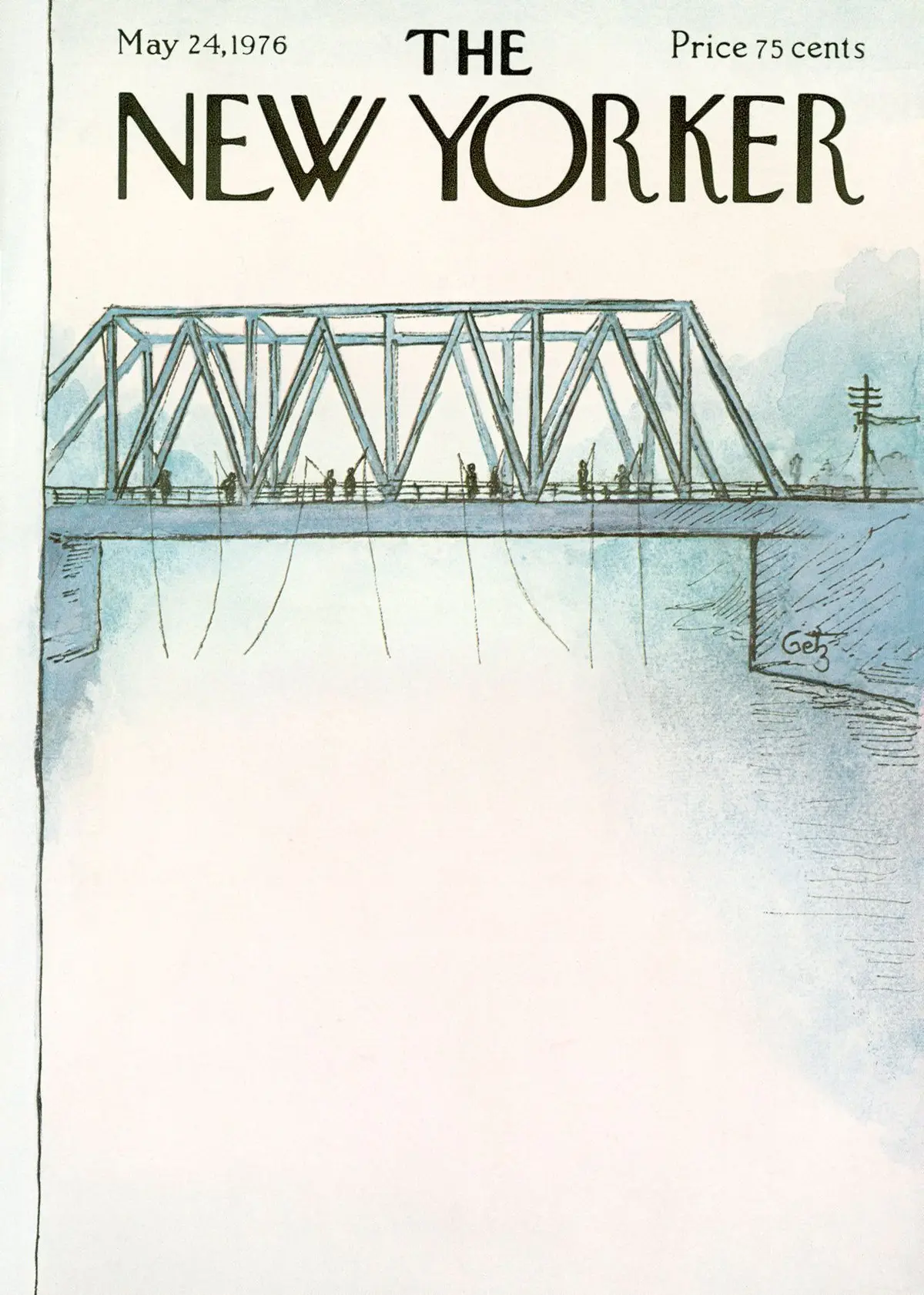 Обложка The New Yorker, 24 мая 1976, художник Артур Гетц