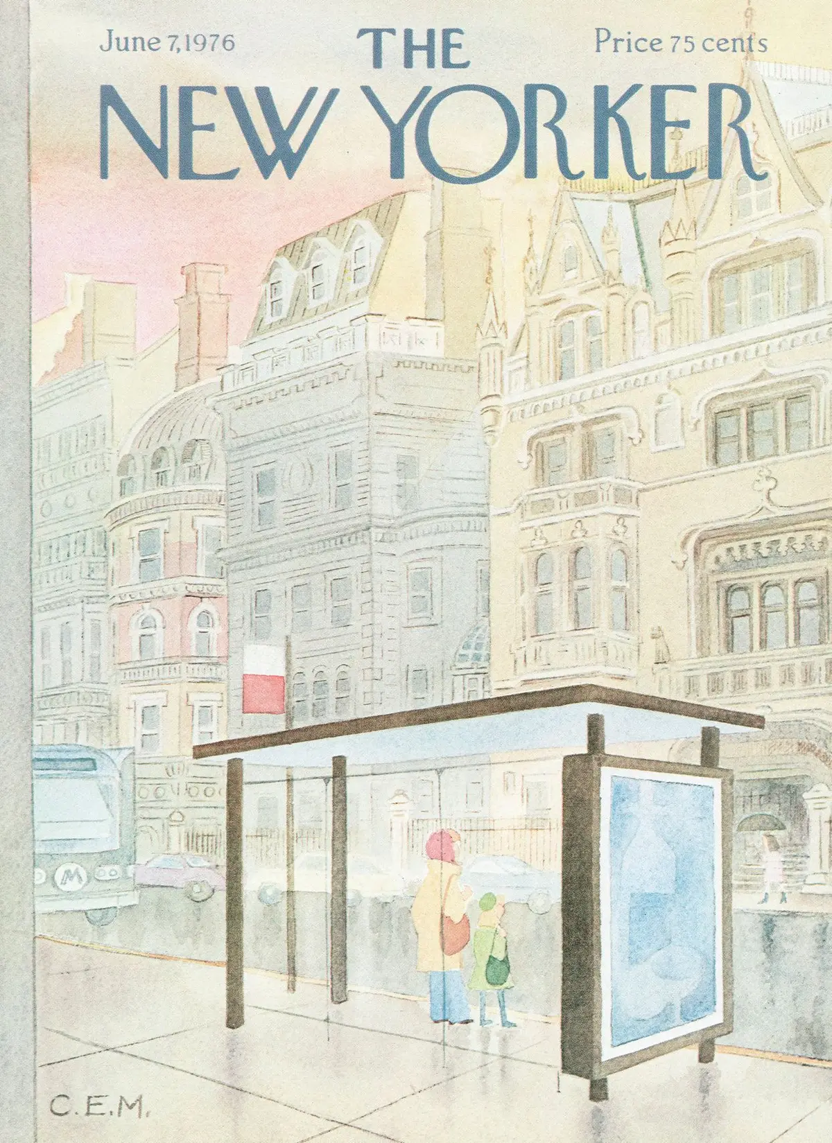 Обложка The New Yorker, 7 июня 1976, художник Чарльз Э. Мартин