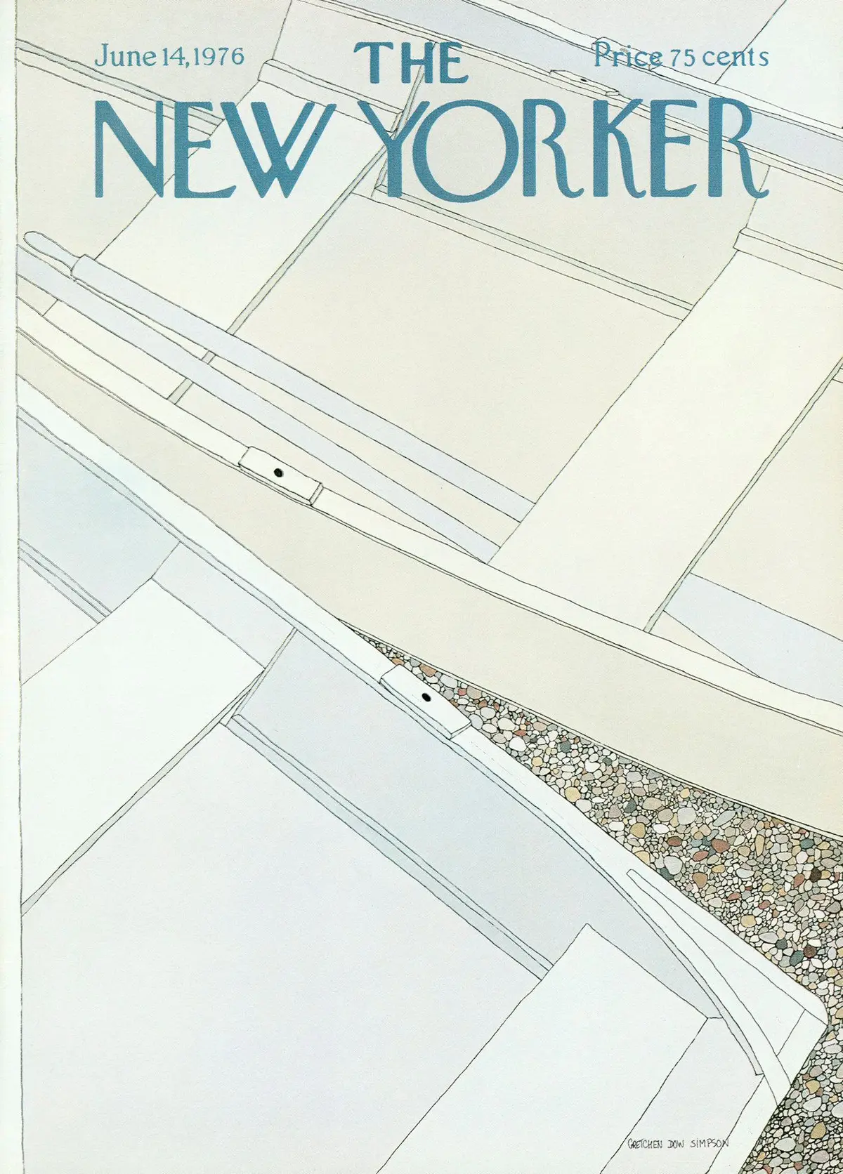 Обложка The New Yorker, 14 июня 1976, художник Гретхен Доу Симпсон