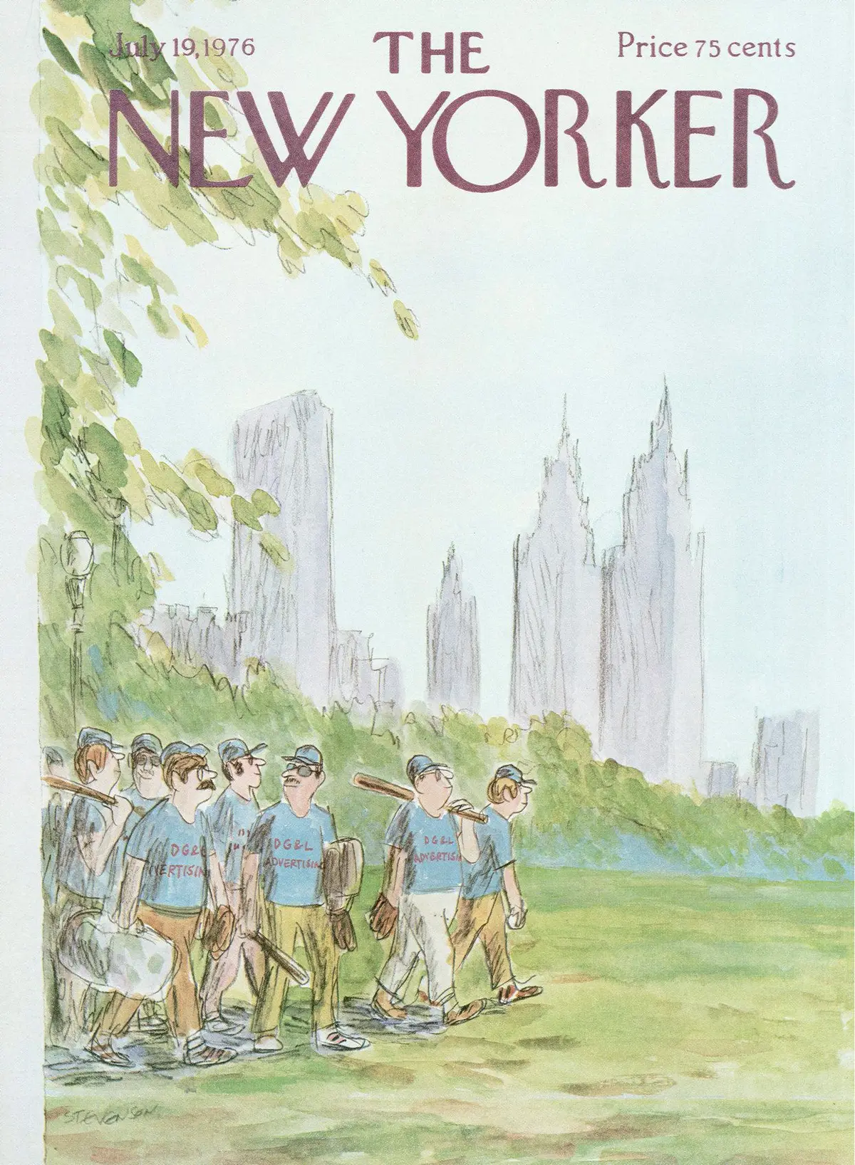 Обложка The New Yorker, 19 июля 1976, художник Джеймс Стивенсон