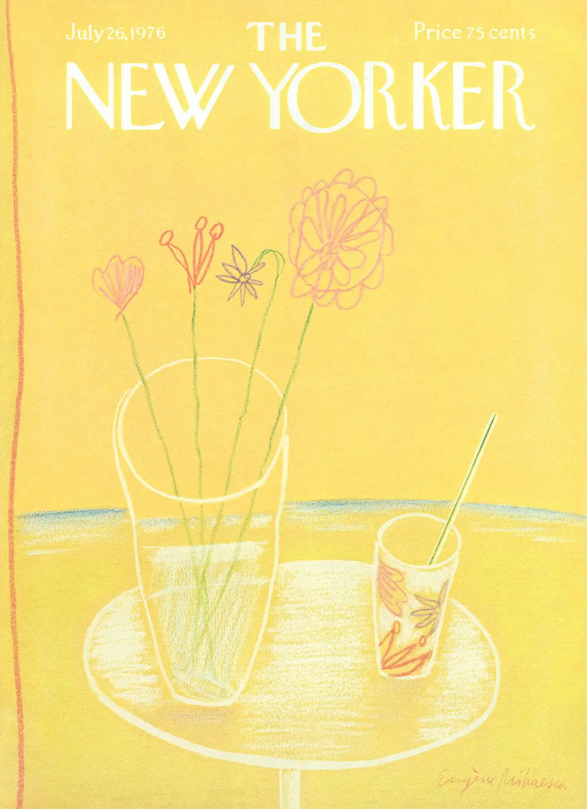 Обложка The New Yorker, 26 июля 1976, художник Эжен Михаеско