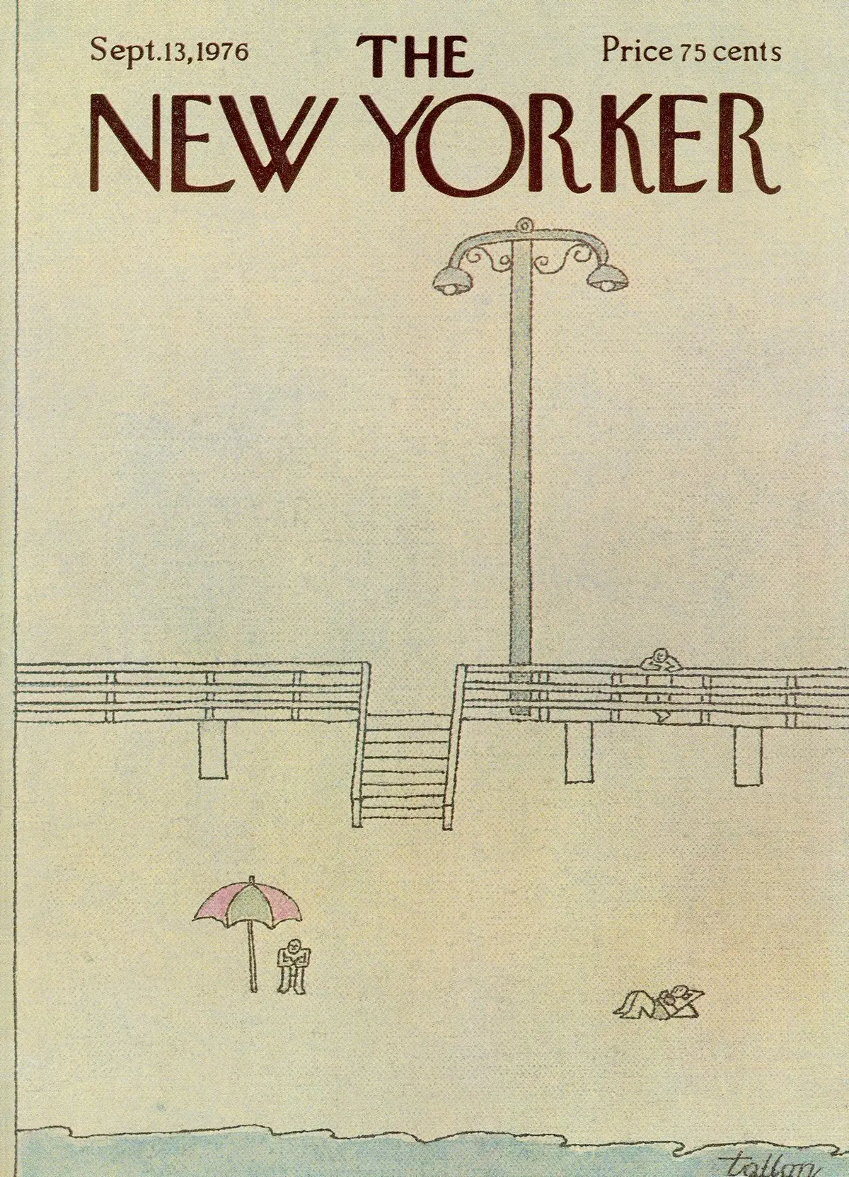 Обложка The New Yorker, 13 сентября 1976, художник Роберт Таллон