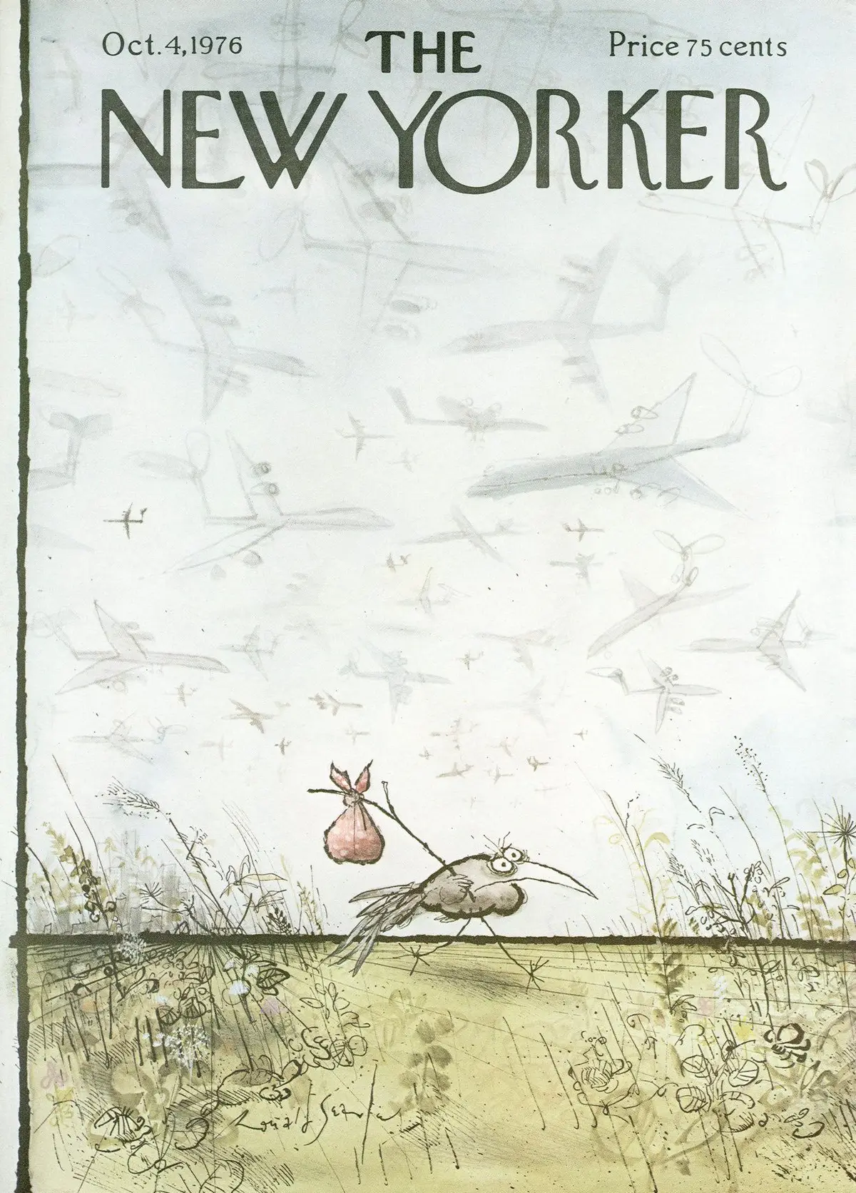 Обложка The New Yorker, 4 октября 1976, художник Рональд Сёрл