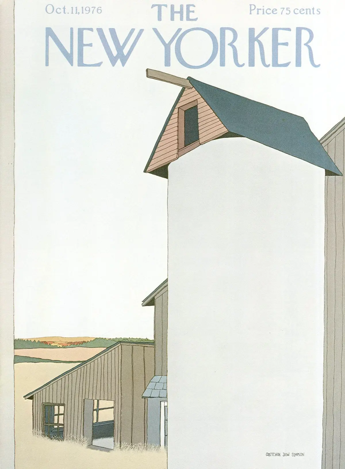 Обложка The New Yorker, 11 октября 1976, художник Гретхен Доу Симпсон