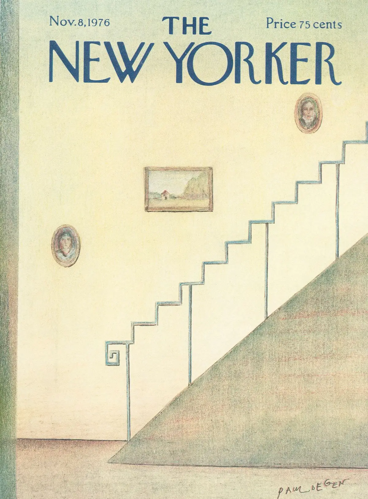 Обложка The New Yorker, 8 ноября 1976, художник Пол Деген