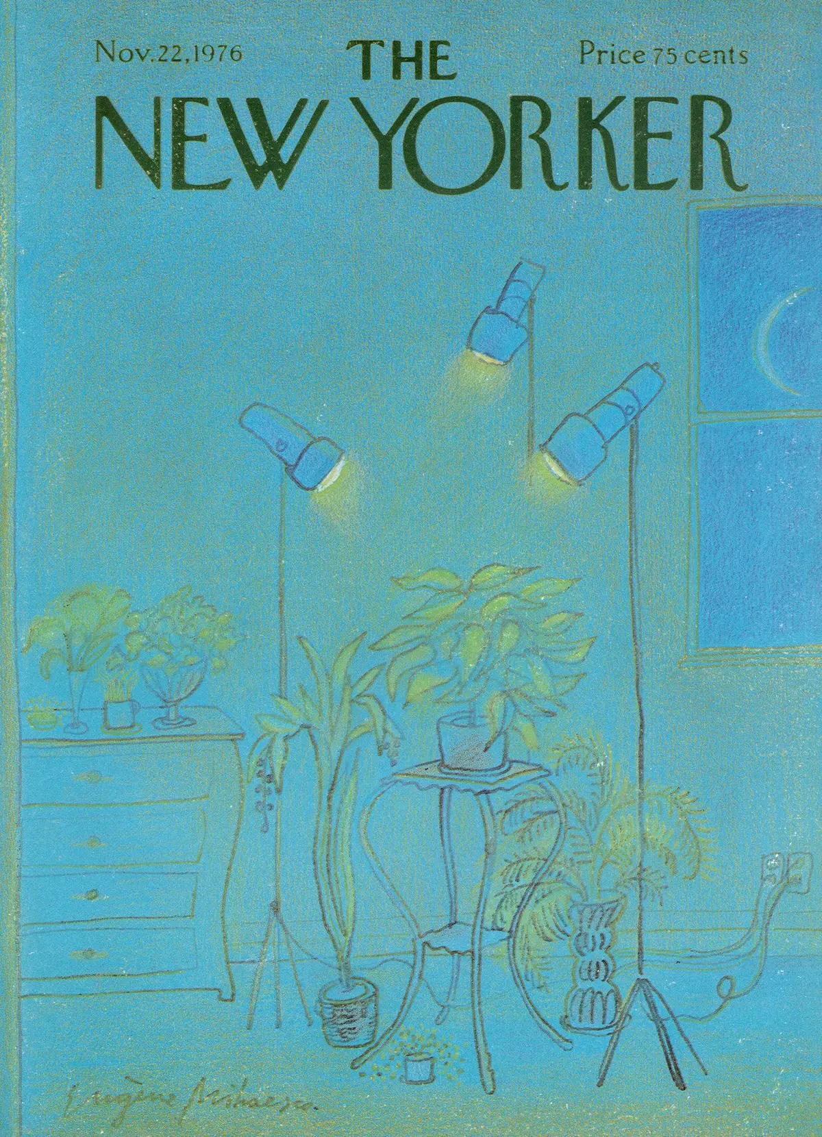 Обложка The New Yorker, 22 ноября 1976, художник Эжен Михаеско