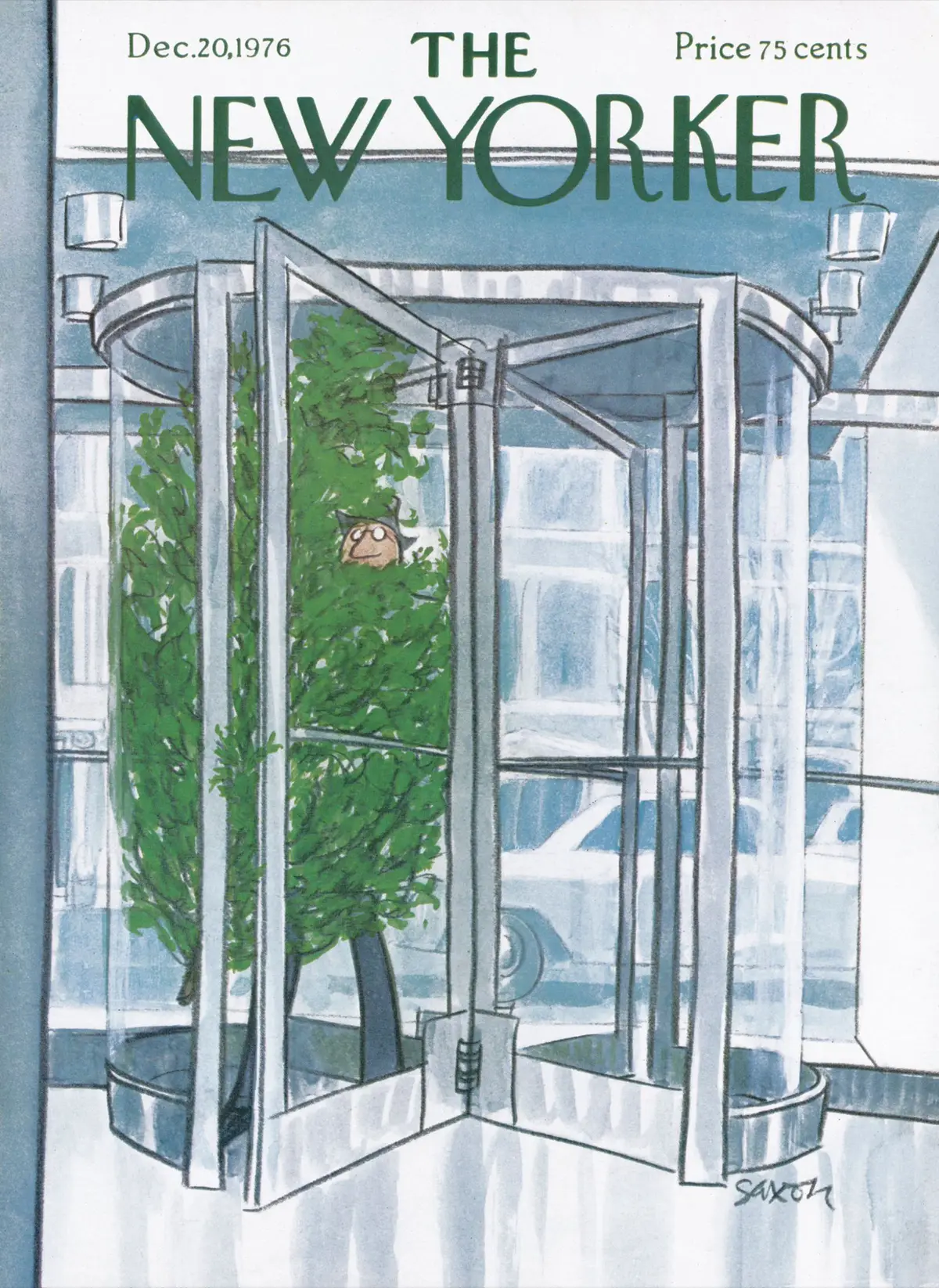 Обложка The New Yorker, 20 декабря 1976, художник Чарльз Саксон