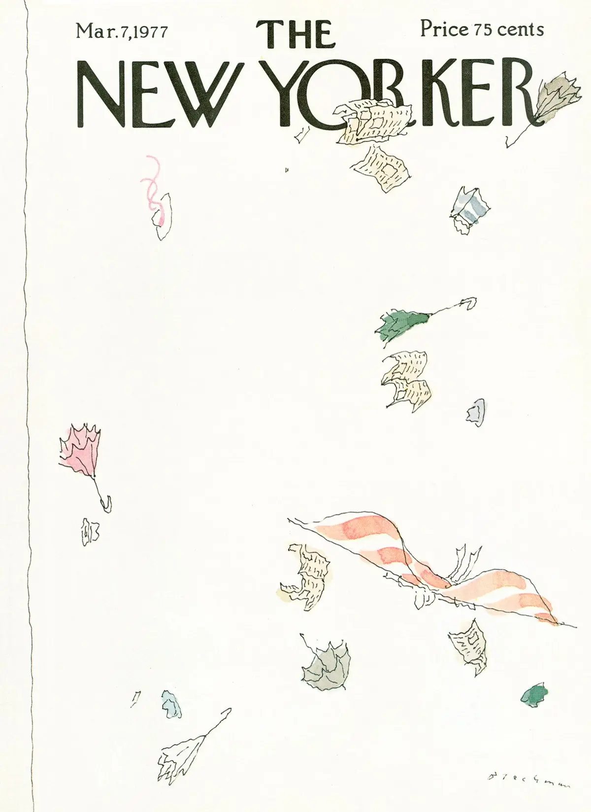 Обложка The New Yorker, 7 марта 1977, художник Р. О. Блекман