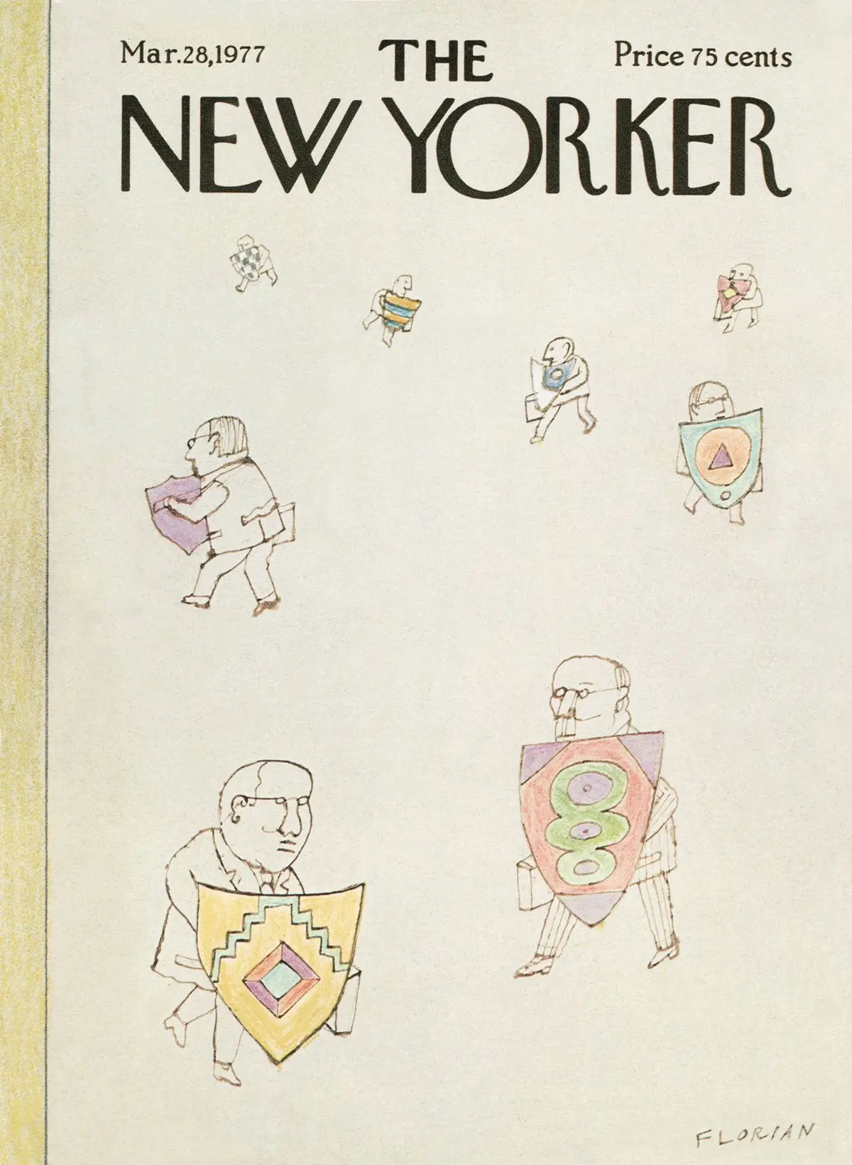 Обложка The New Yorker, 28 марта 1977, художник Дуглас Флориан