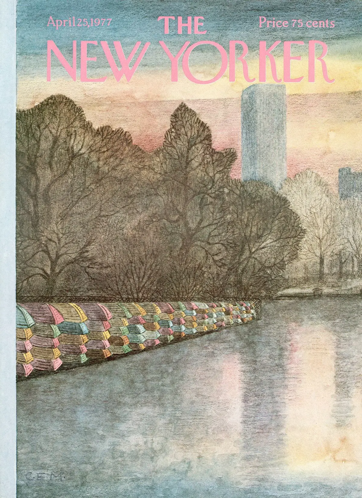 Обложка The New Yorker, 25 апреля 1977, художник Чарльз Э. Мартин
