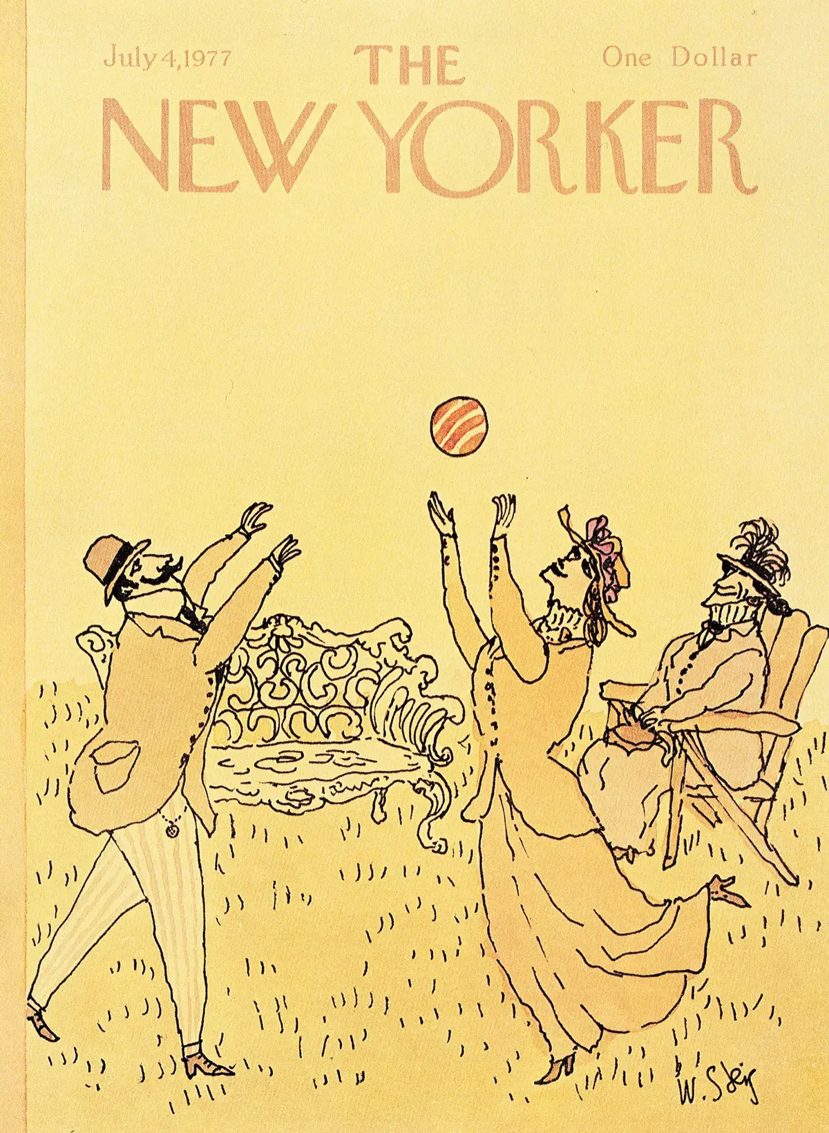 Обложка The New Yorker, 4 июля 1977, художник Уильям Стейг