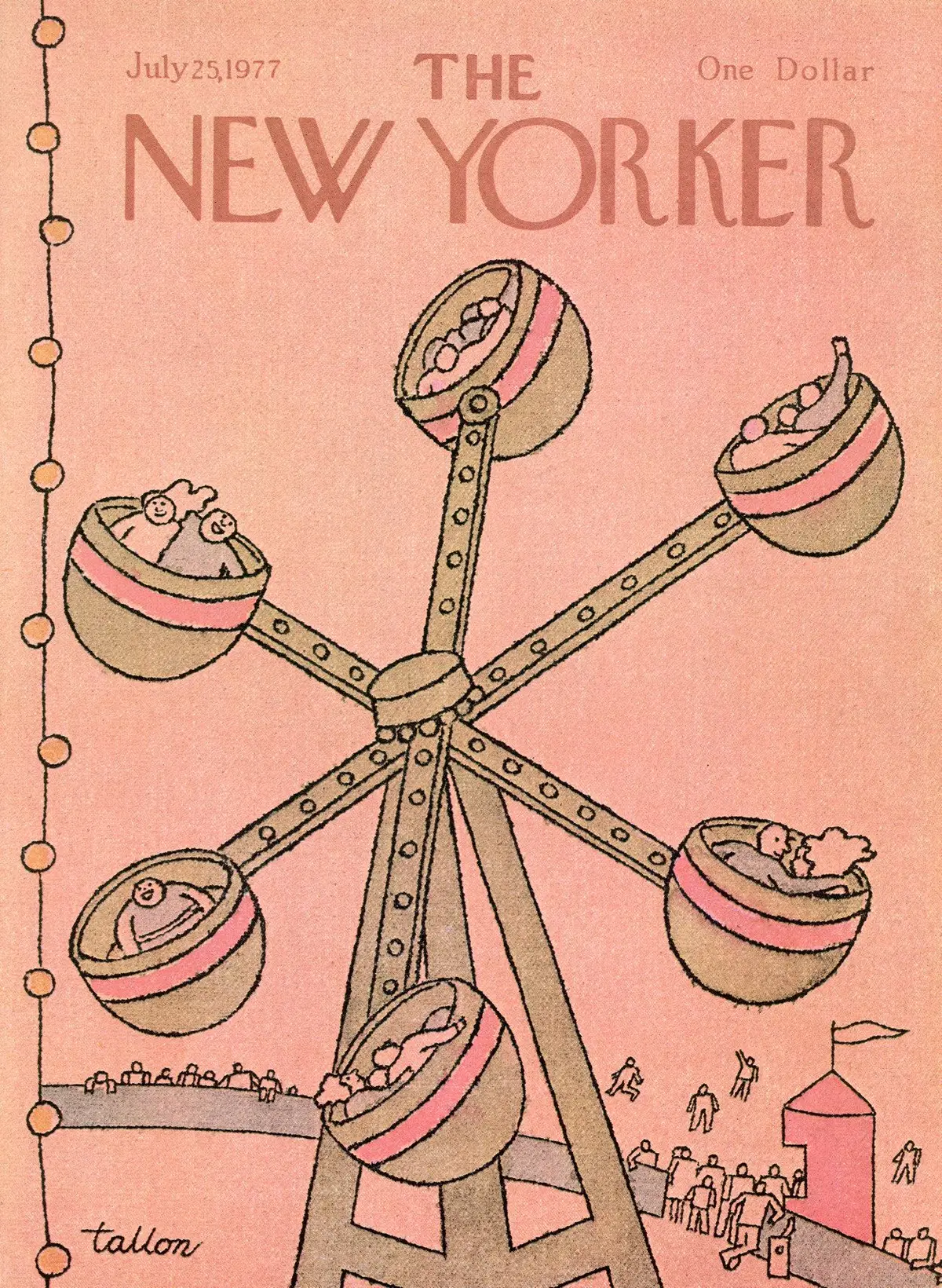 Обложка The New Yorker, 25 июля 1977, художник Роберт Таллон