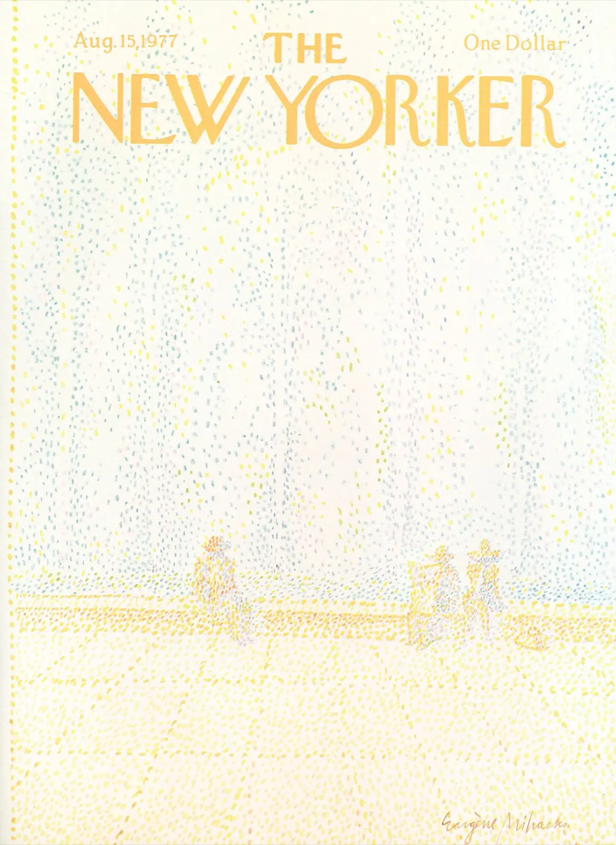 Обложка The New Yorker, 15 августа 1977, художник Эжен Михаеско