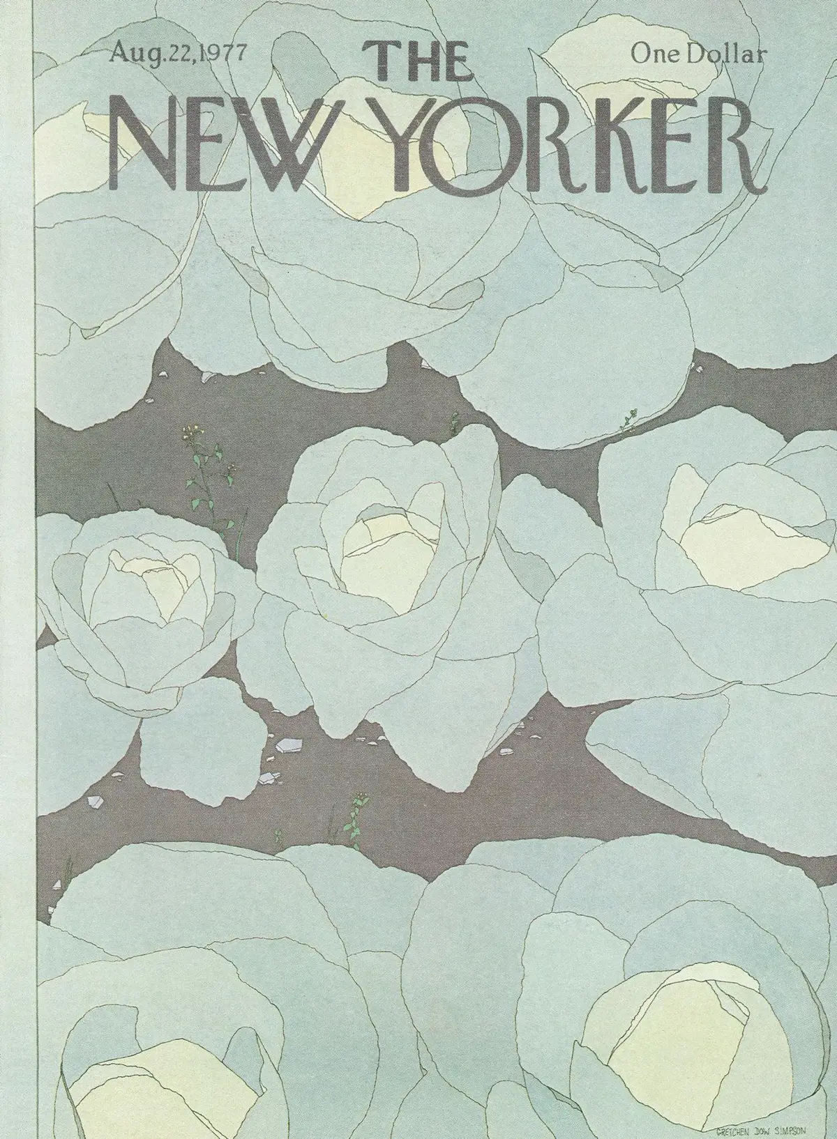 Обложка The New Yorker, 22 августа 1977, художник Гретхен Доу Симпсон