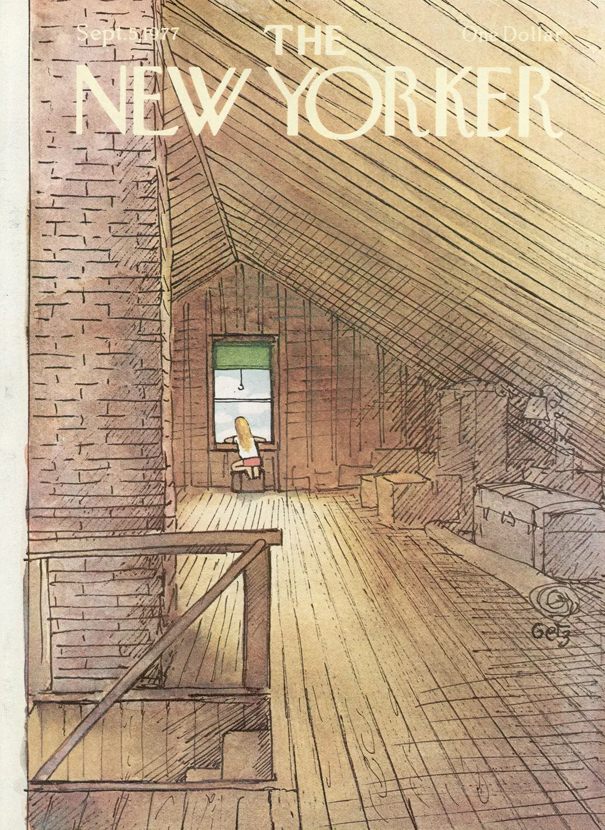 Обложка The New Yorker, 5 сентября 1977, художник Артур Гетц