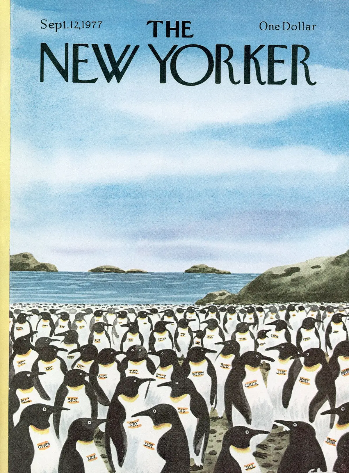 Обложка The New Yorker, 12 сентября 1977, художник Чарльз Аддамс