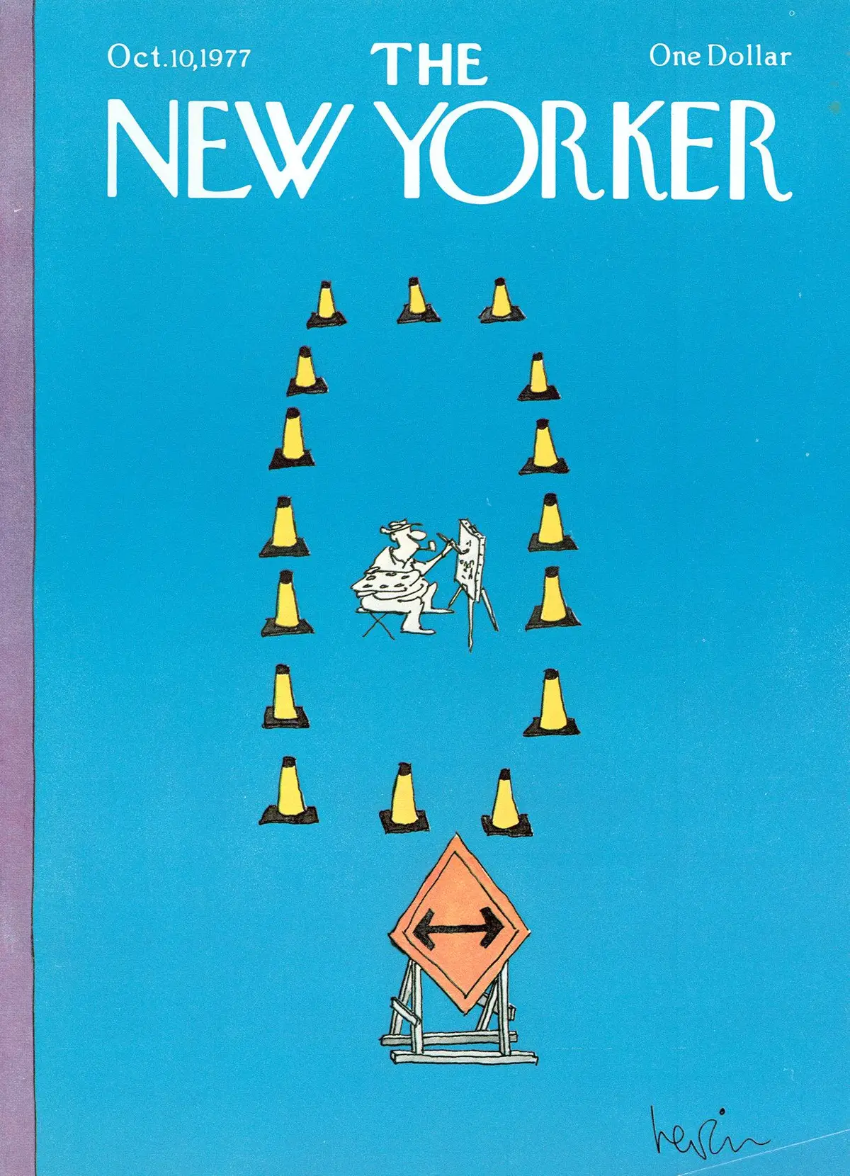 Обложка The New Yorker, 10 октября 1977, художник Арни Левин
