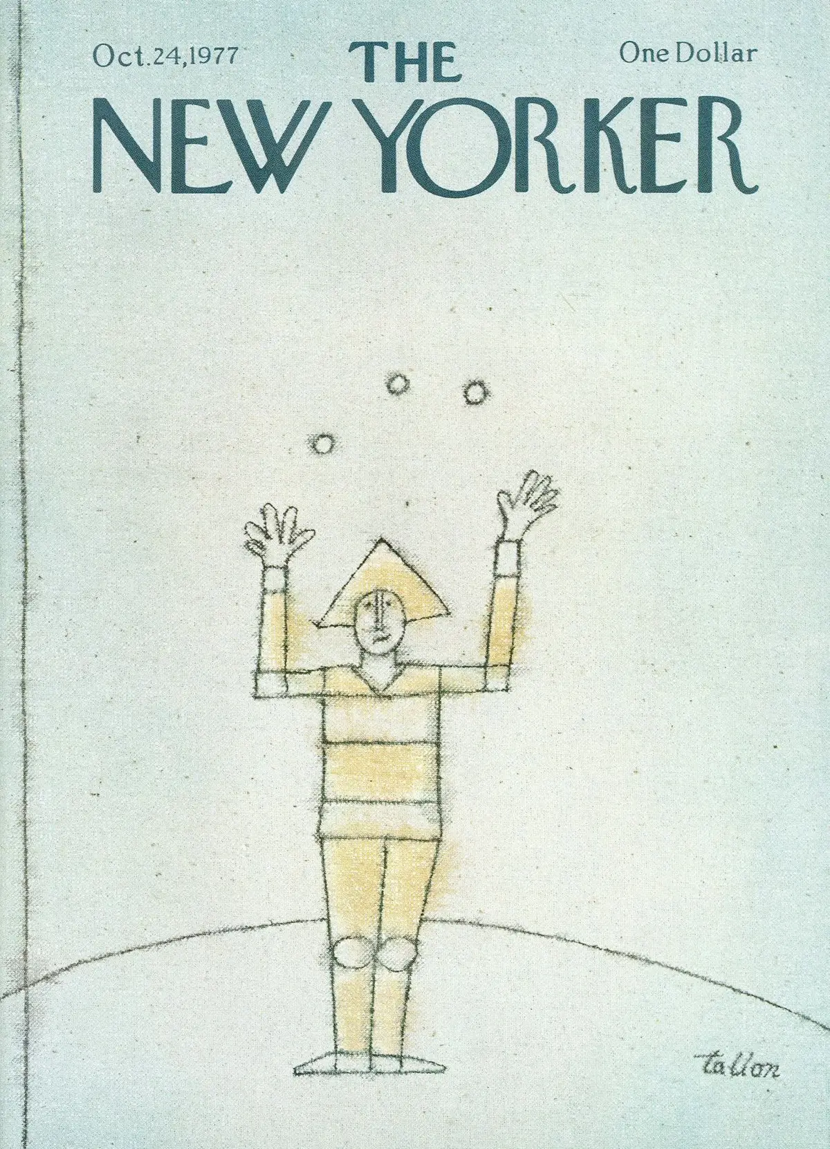 Обложка The New Yorker, 24 октября 1977, художник Роберт Таллон