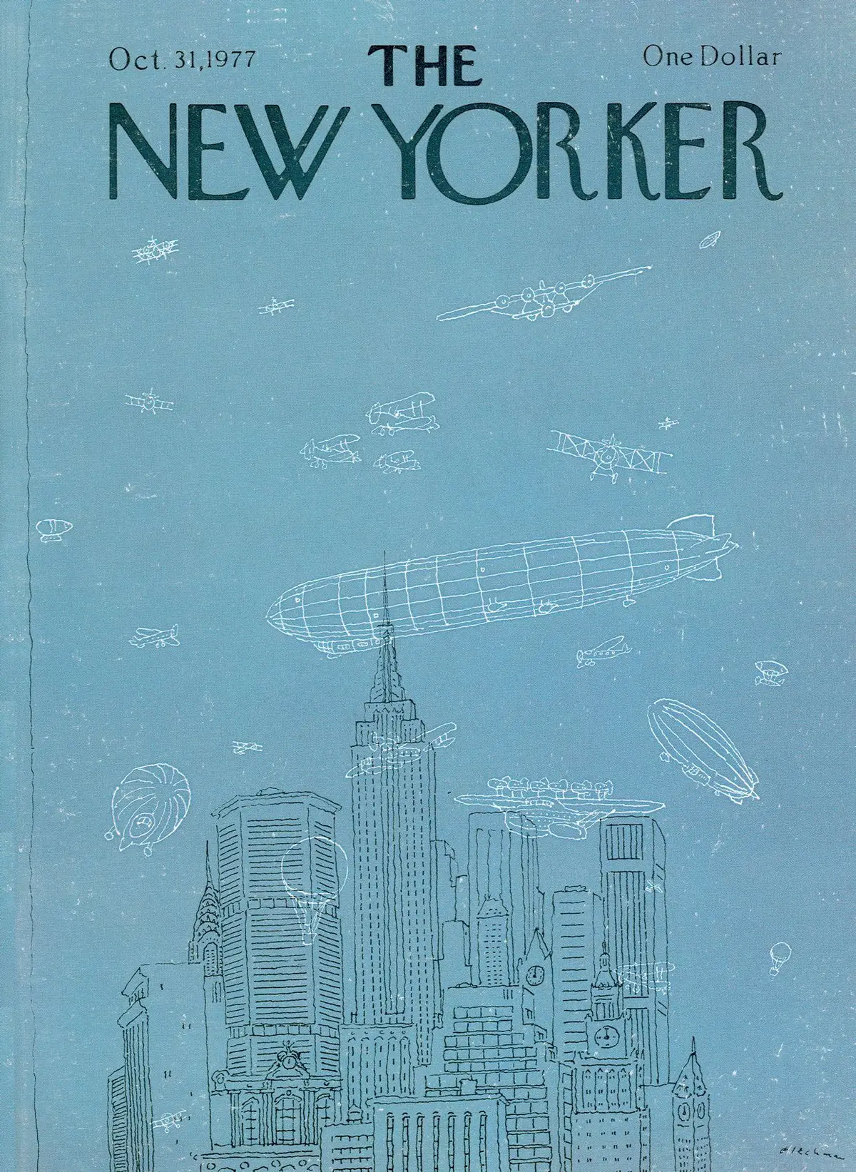 Обложка The New Yorker, 31 октября 1977, художник Р. О. Блекман