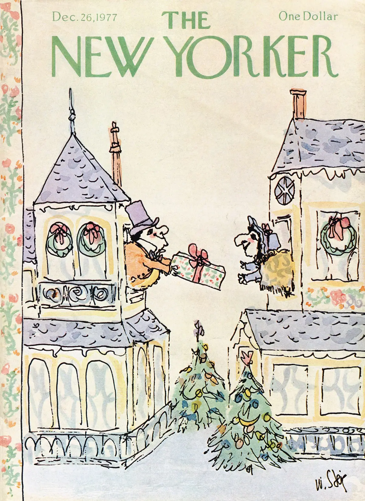 Обложка The New Yorker, 26 декабря 1977, художник Уильям Стейг