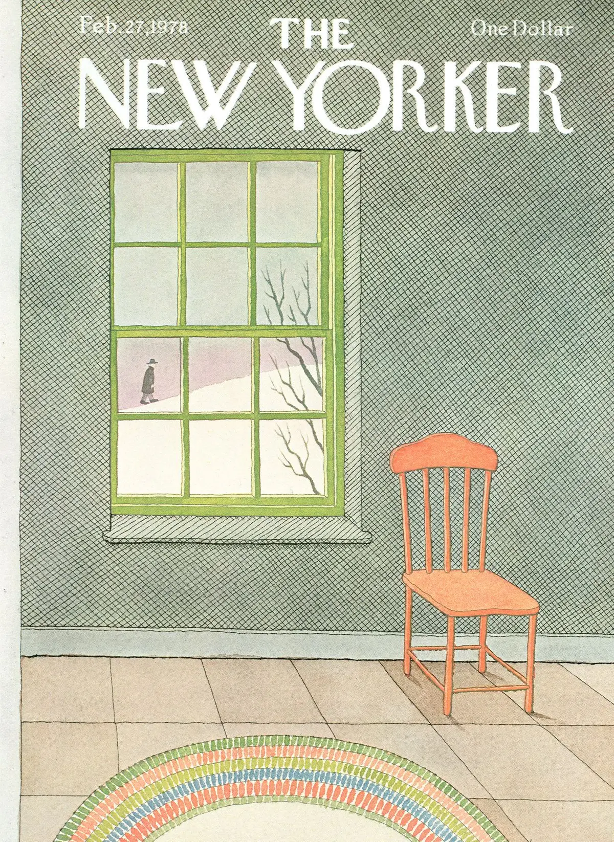 Обложка The New Yorker, 27 февраля 1978, художник Пьер Ле-Тан