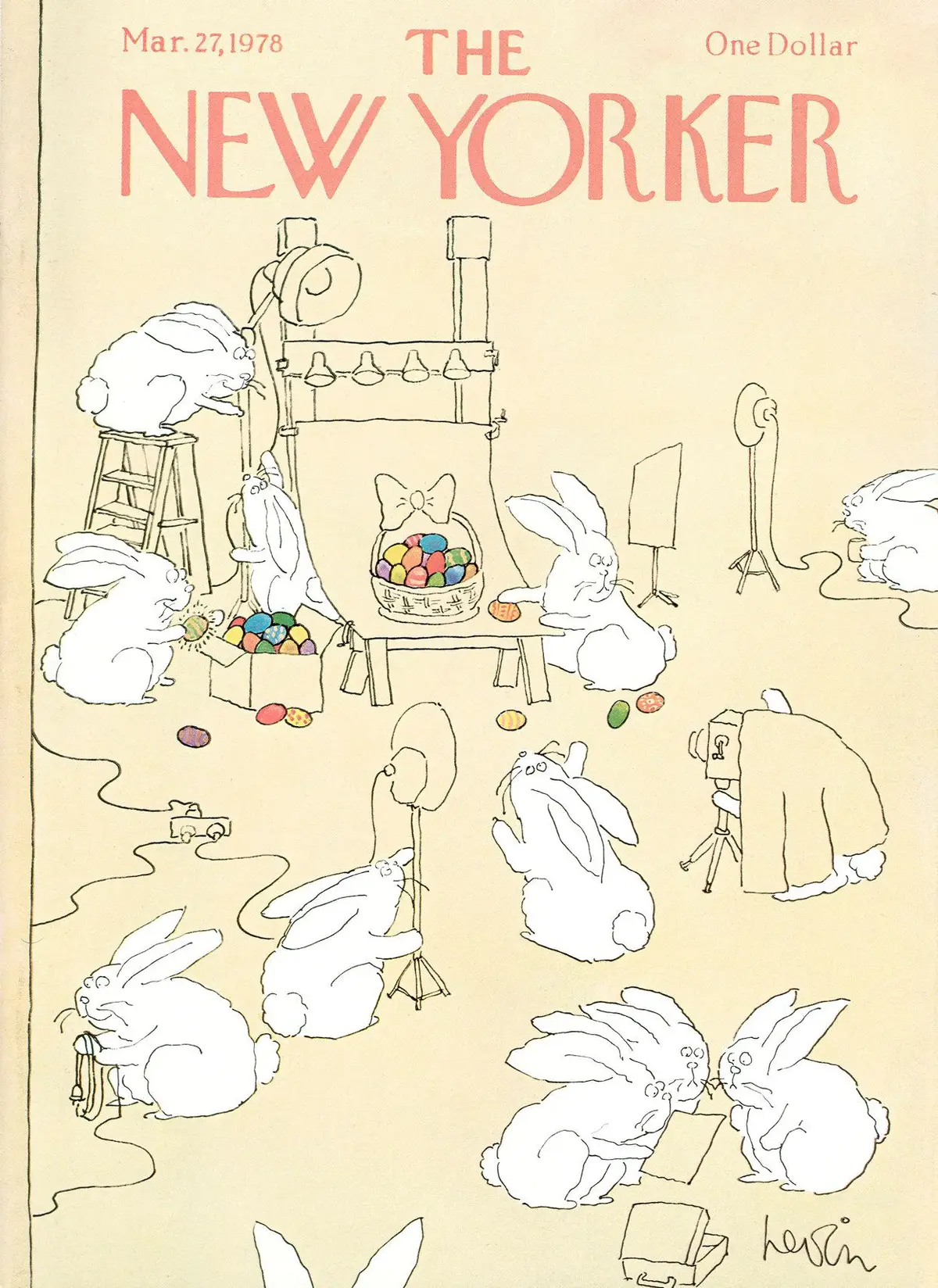 Обложка The New Yorker, 27 марта 1978, художник Арни Левин