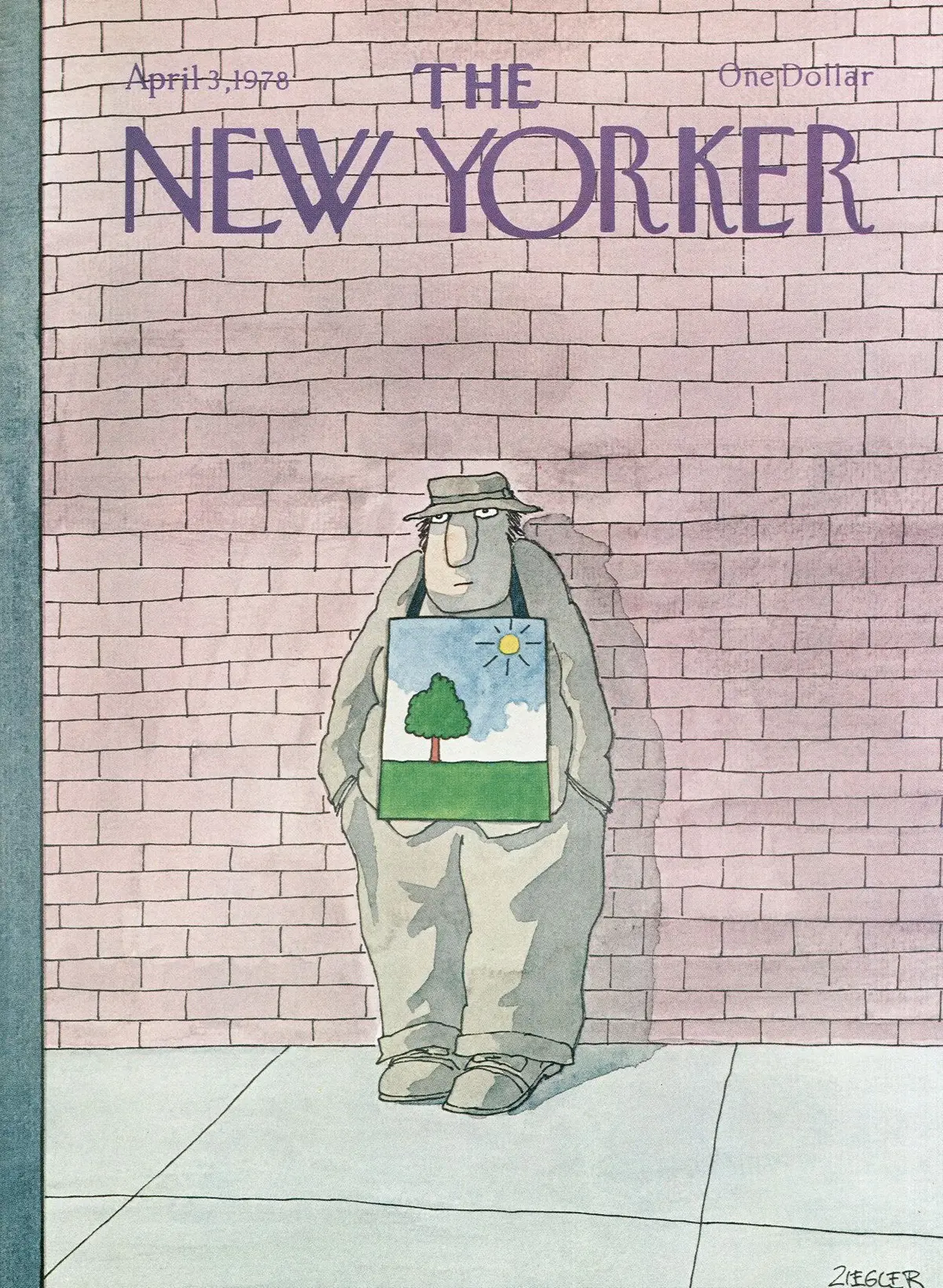 Обложка The New Yorker, 3 апреля 1978, художник Джек Зиглер