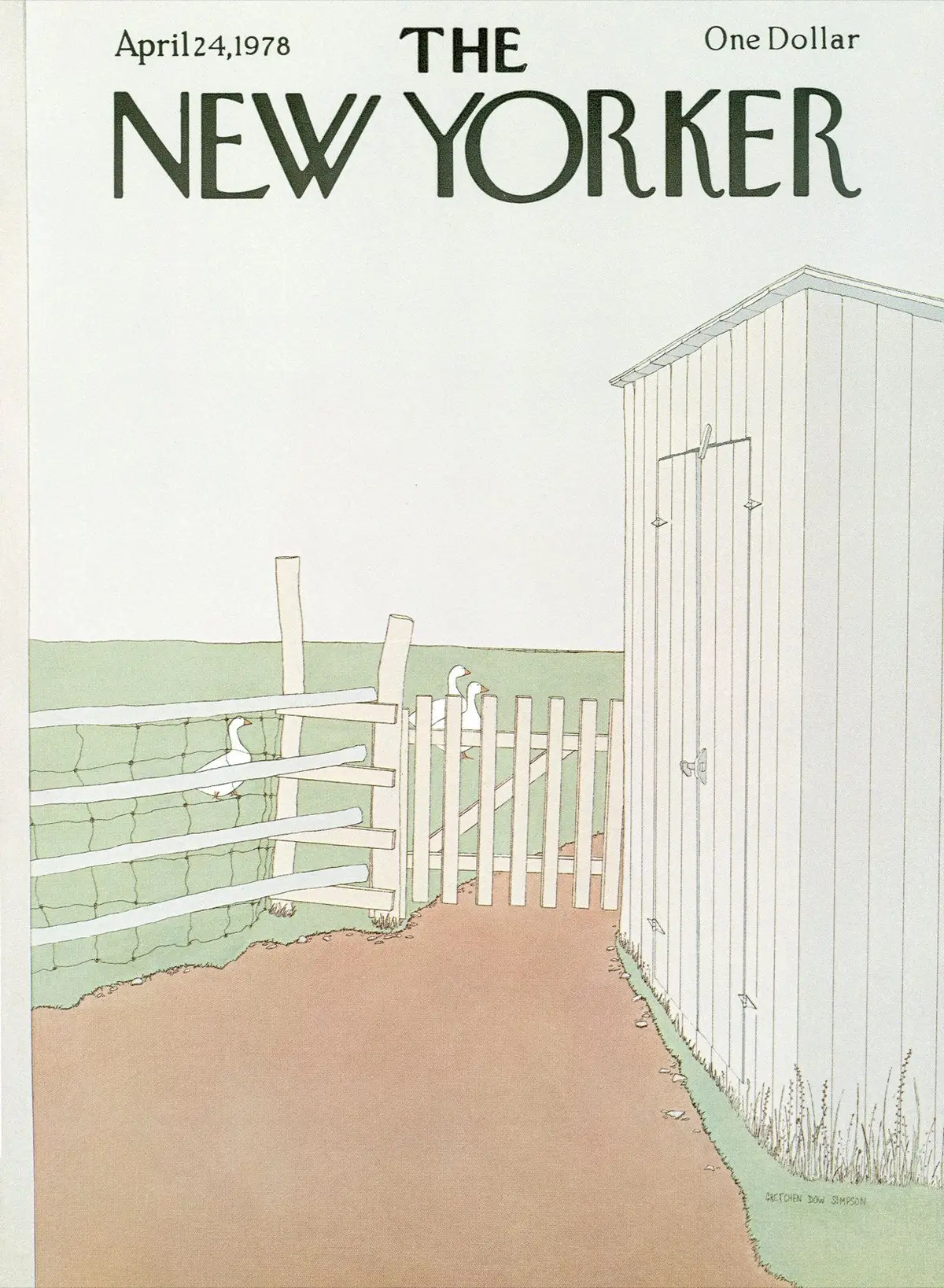 Обложка The New Yorker, 24 апреля 1978, художник Гретхен Доу Симпсон