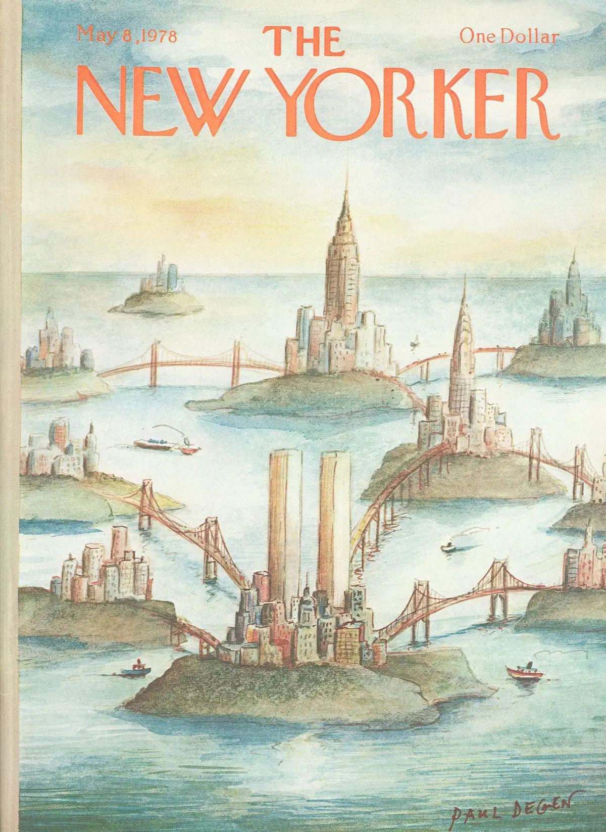 Обложка The New Yorker, 8 мая 1978, художник Пол Деген