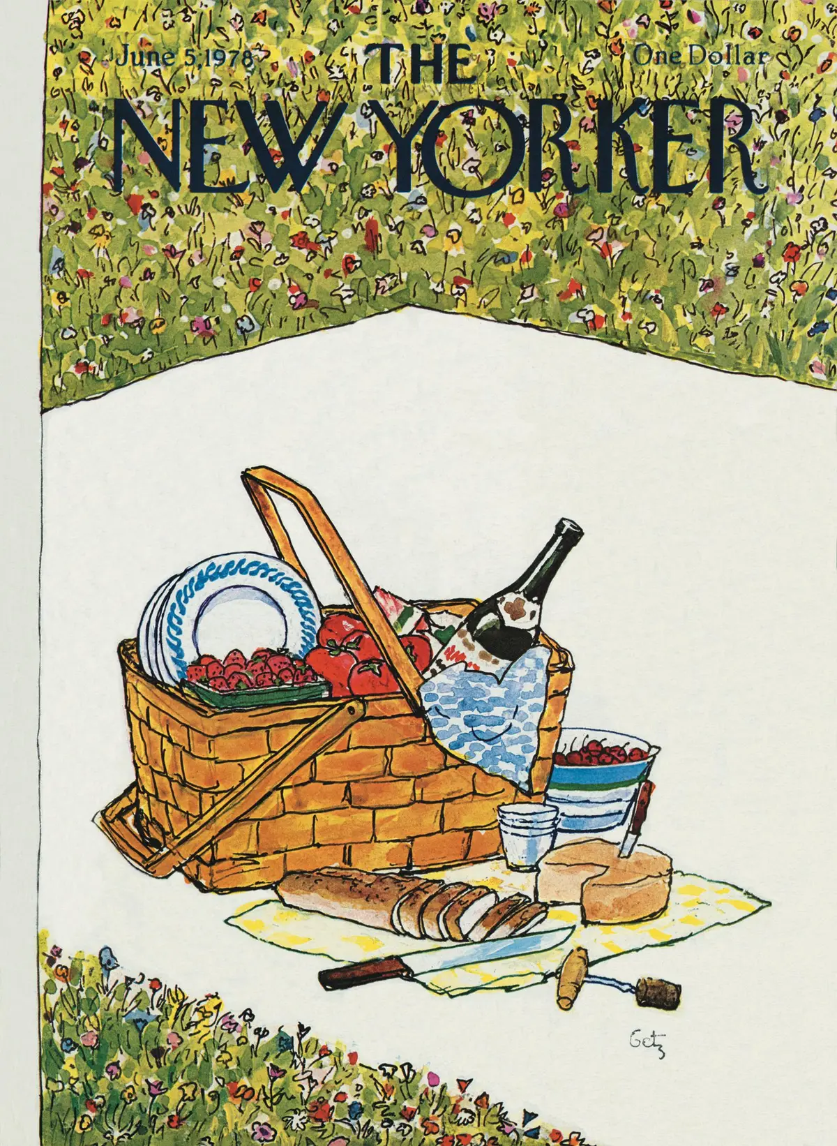 Обложка The New Yorker, 5 июня 1978, художник Артур Гетц