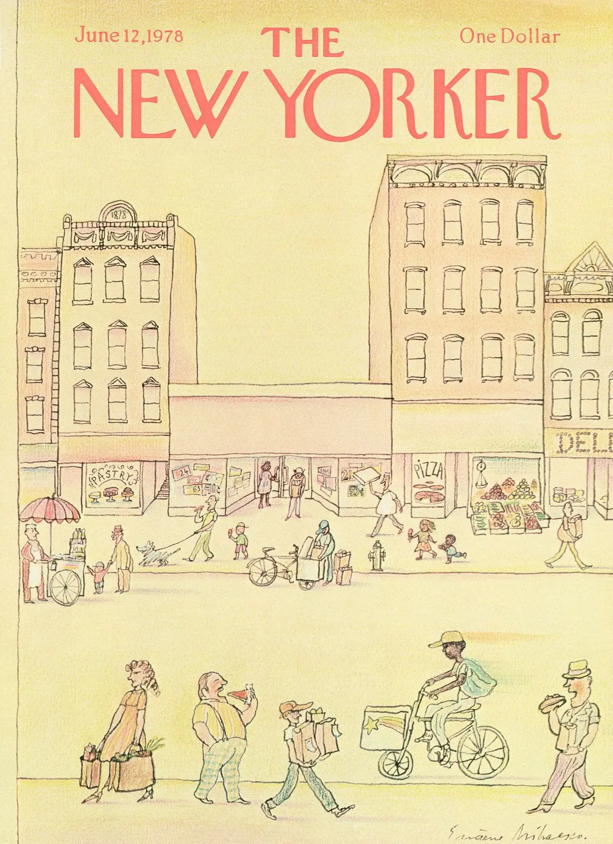 Обложка The New Yorker, 12 июня 1978, художник Эжен Михаеско