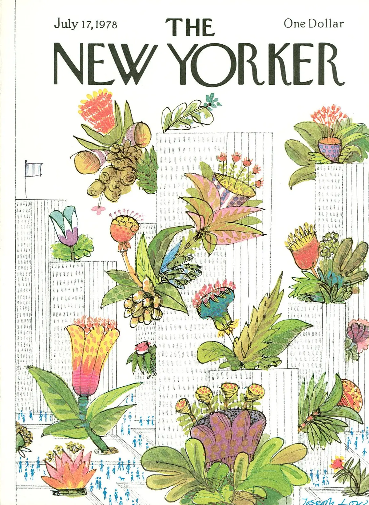 Обложка The New Yorker, 17 июля 1978, художник Джозеф Лоу
