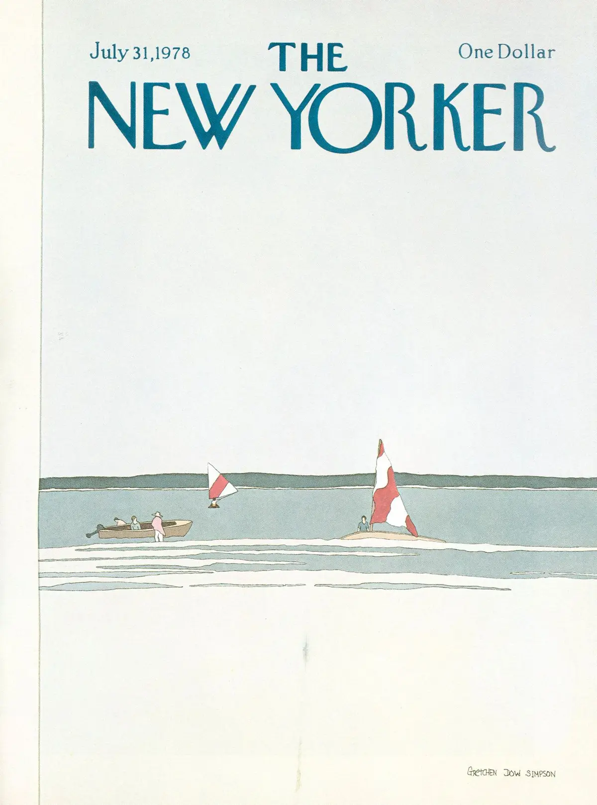 Обложка The New Yorker, 31 июля 1978, художник Гретхен Доу Симпсон