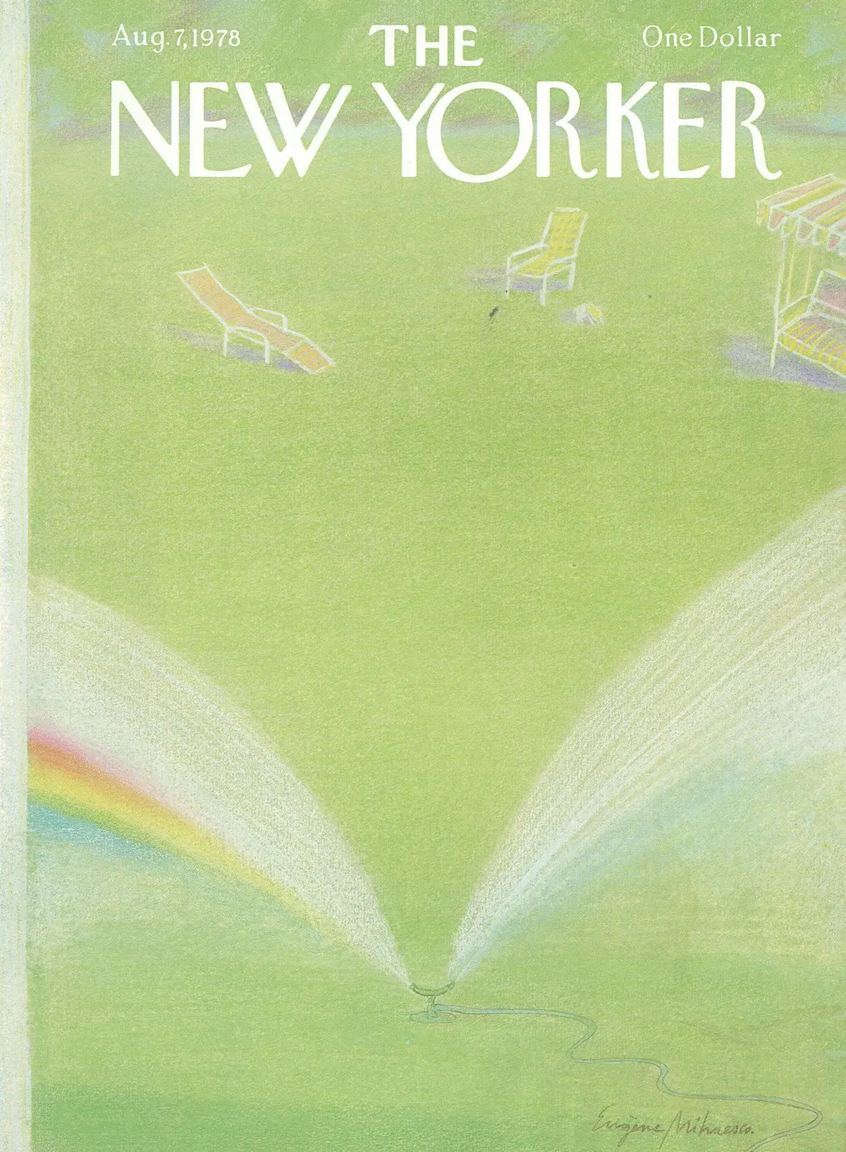 Обложка The New Yorker, 7 августа 1978, художник Эжен Михаеско