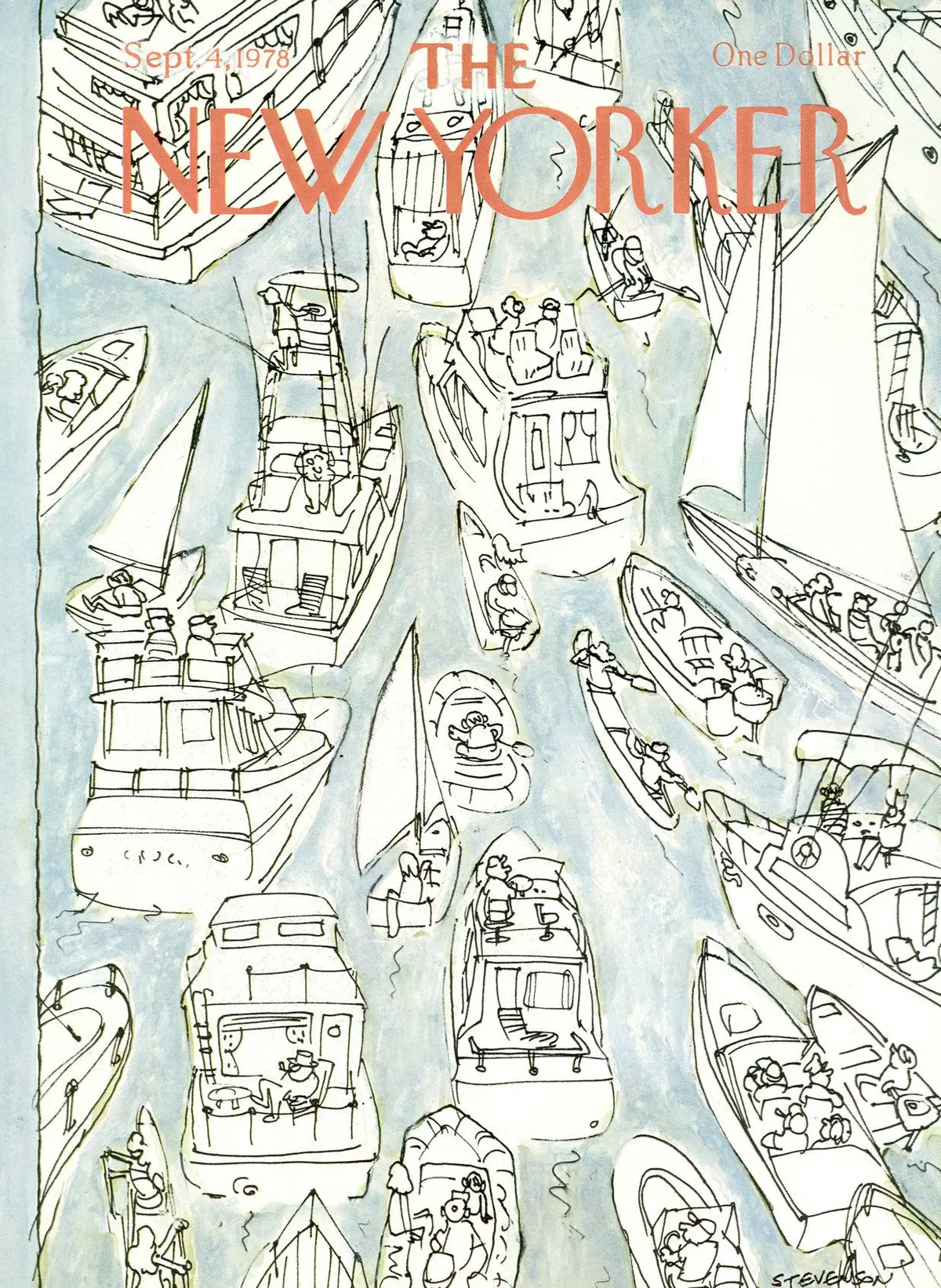 Обложка The New Yorker, 4 сентября 1978, художник Джеймс Стивенсон