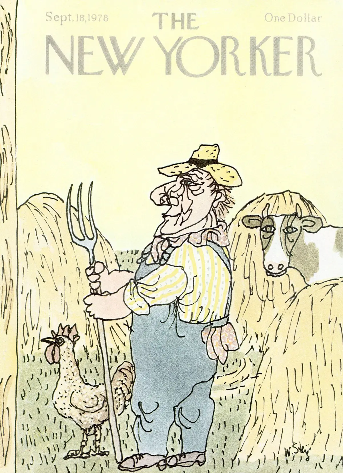 Обложка The New Yorker, 18 сентября 1978, художник Уильям Стейг