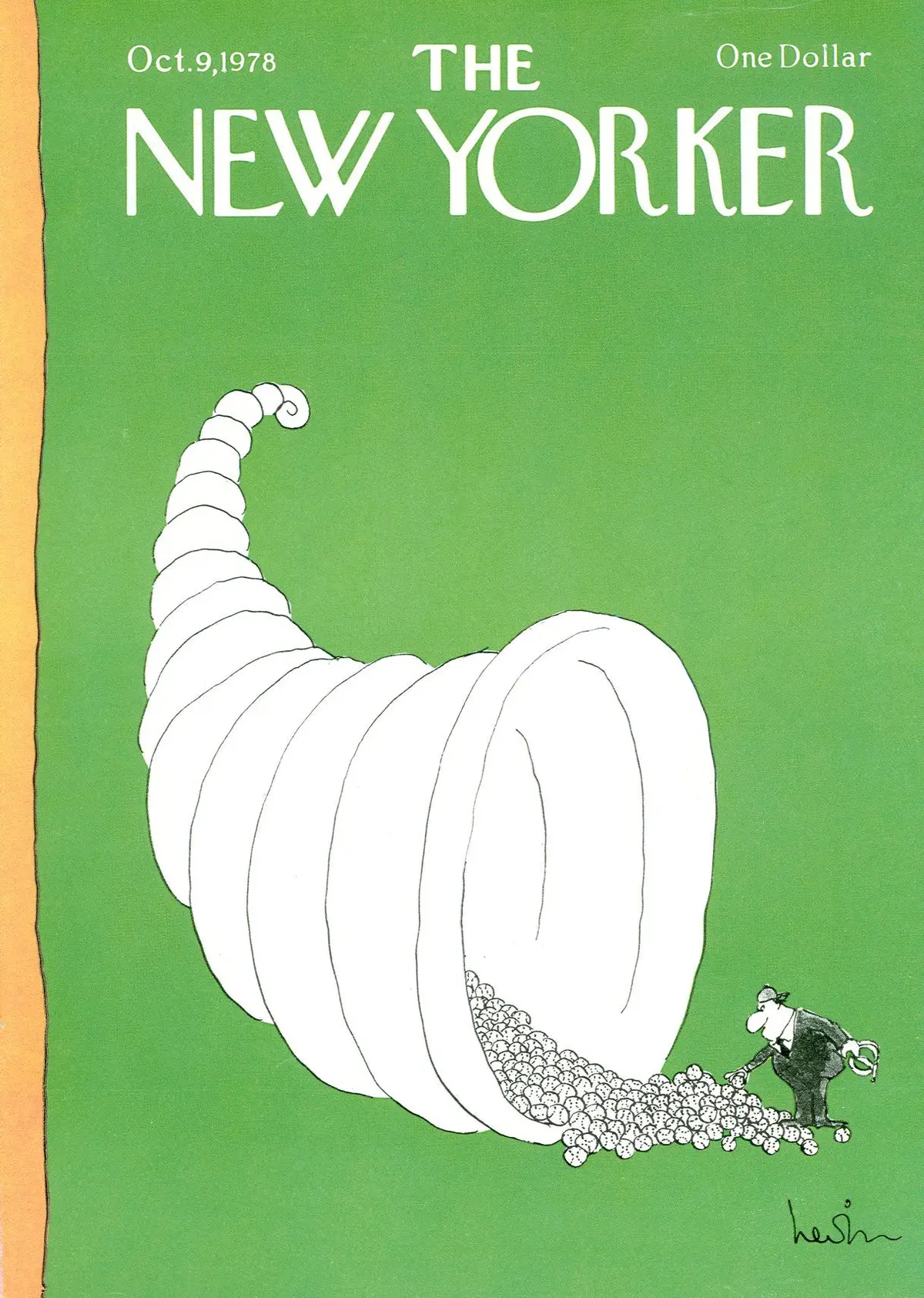 Обложка The New Yorker, 9 октября 1978, художник Арни Левин