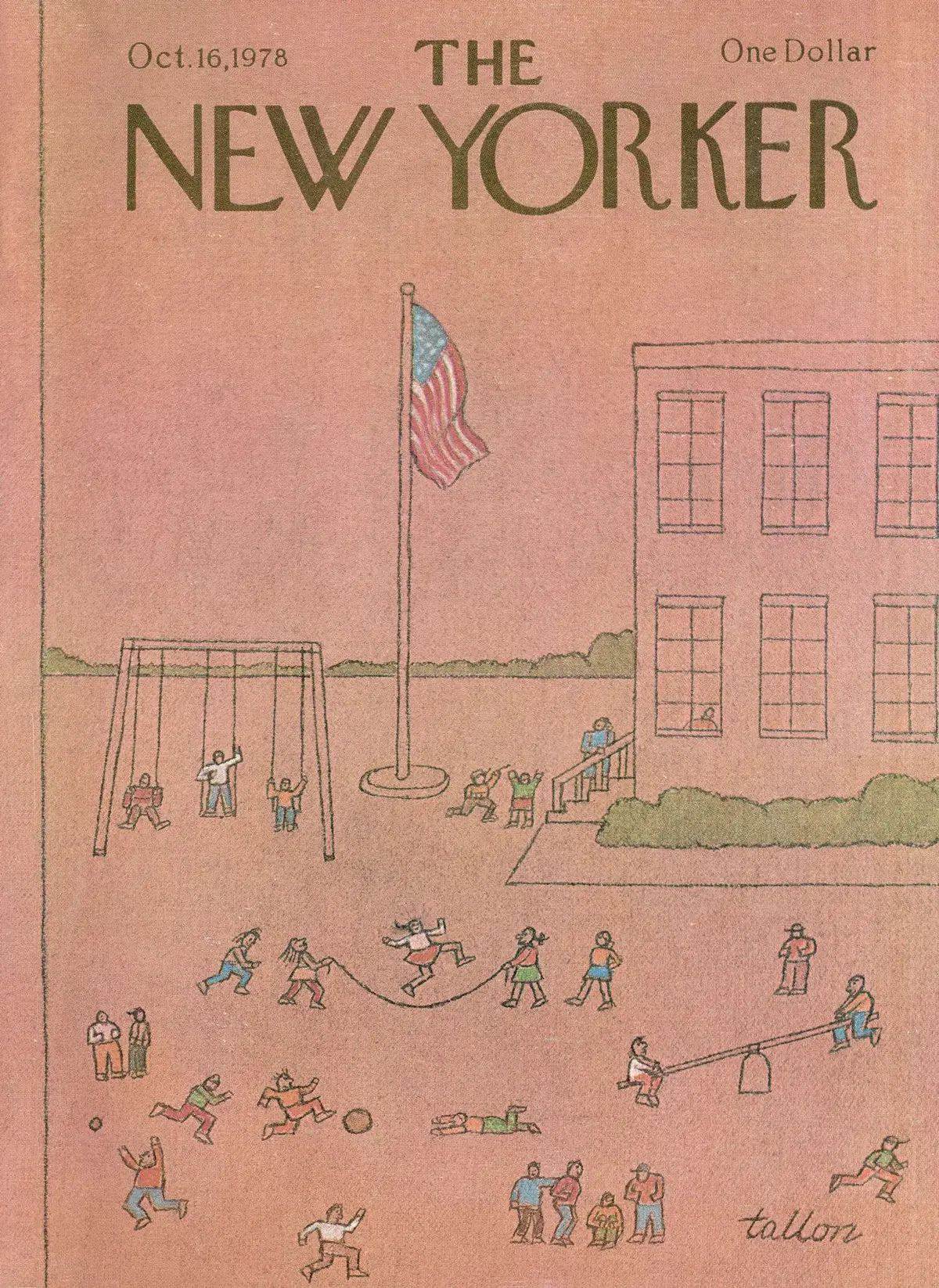 Обложка The New Yorker, 16 октября 1978, художник Роберт Таллон