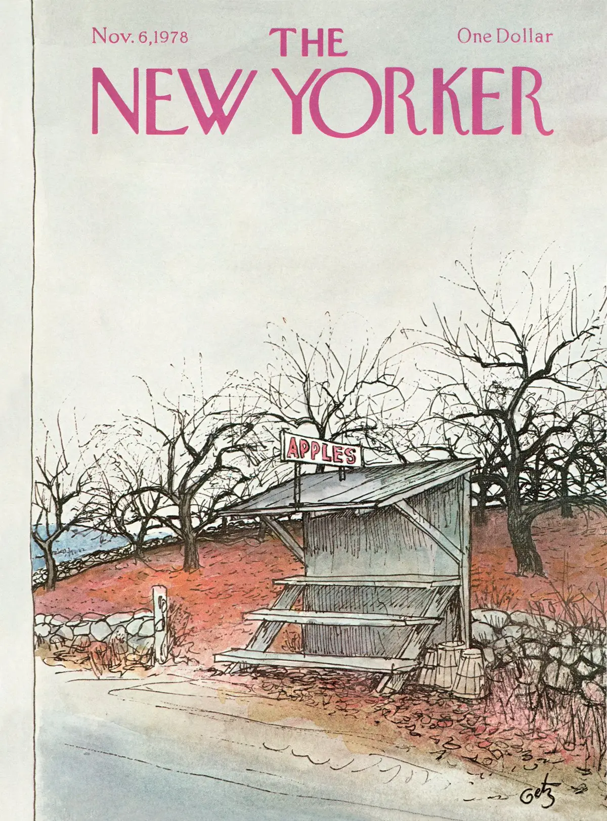 Обложка The New Yorker, 6 ноября 1978, художник Артур Гетц