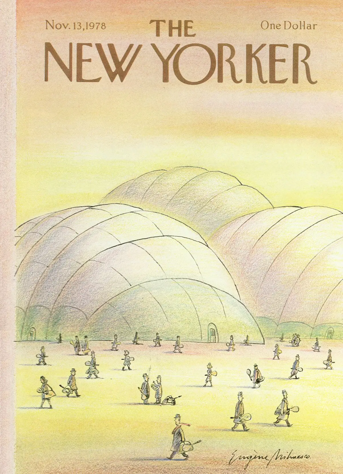Обложка The New Yorker, 13 ноября 1978, художник Эжен Михаеско