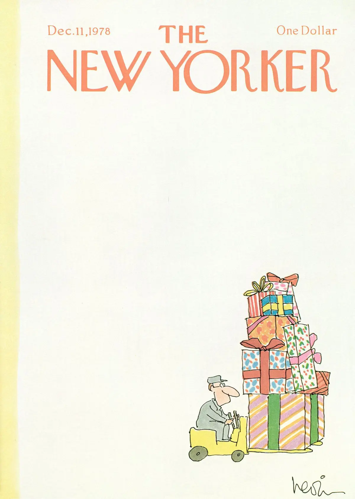 Обложка The New Yorker, 11 декабря 1978, художник Арни Левин