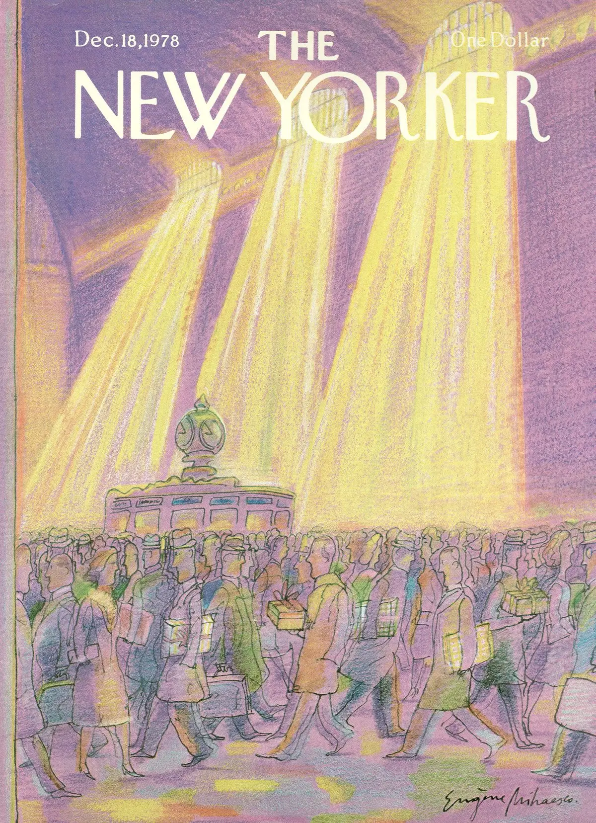 Обложка The New Yorker, 18 декабря 1978, художник Эжен Михаеско