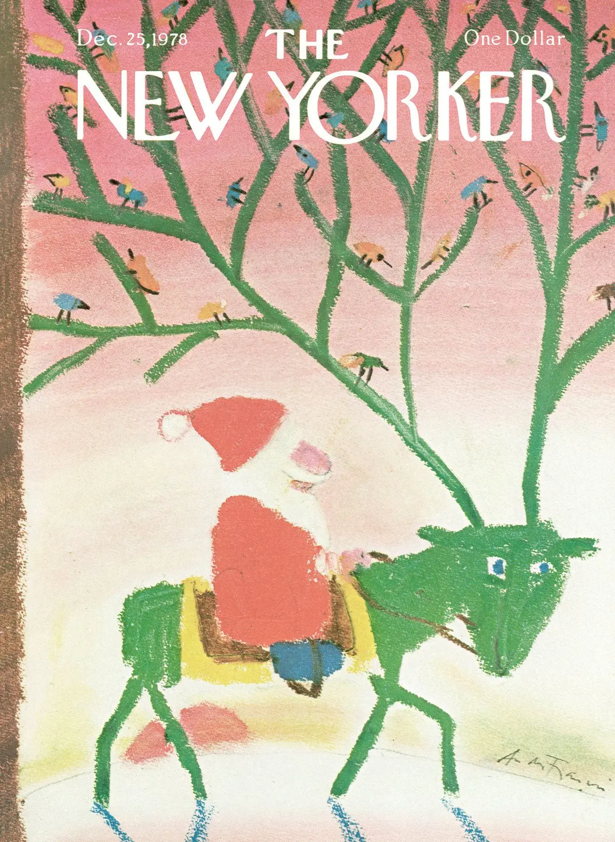 Обложка The New Yorker, 25 декабря 1978, художник Андре Франсуа