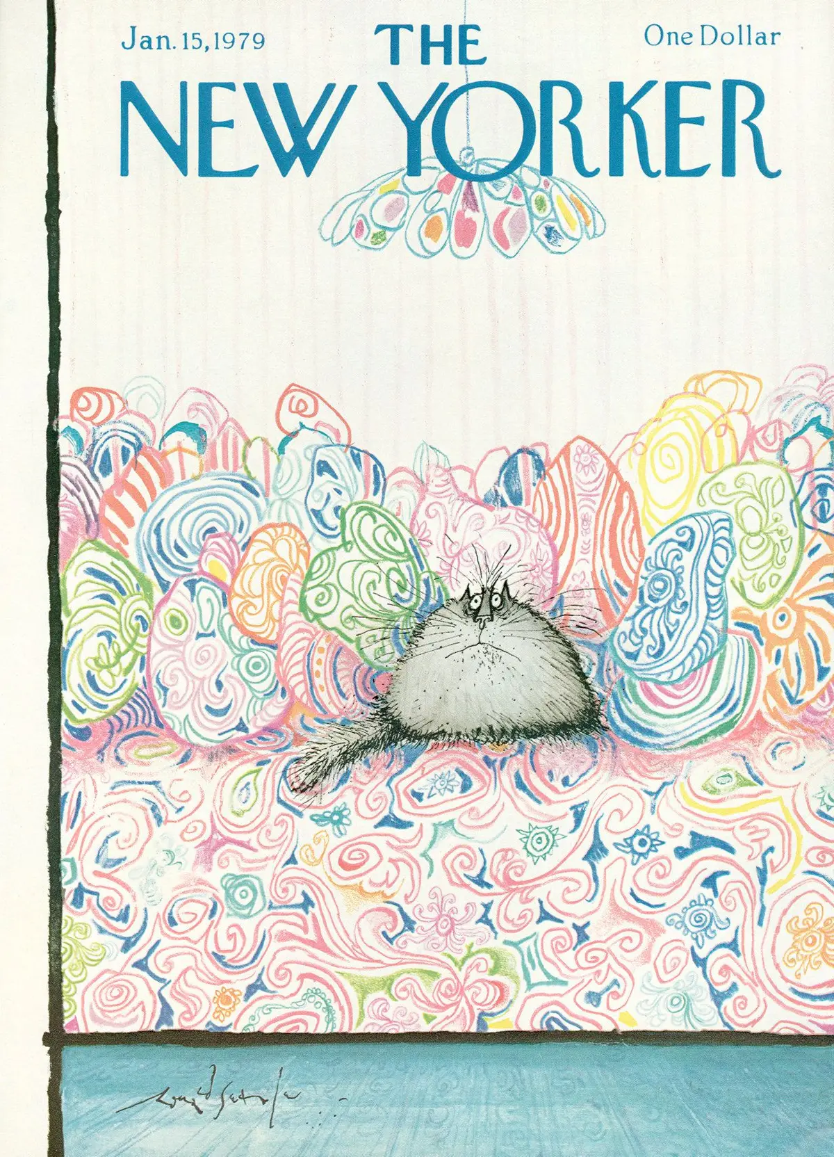 Обложка The New Yorker, 15 января 1979, художник Рональд Сёрл