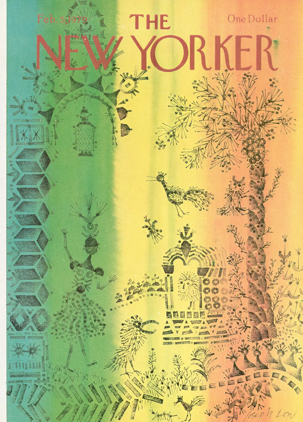 Обложка The New Yorker, 5 февраля 1979, художник Джозеф Лоу