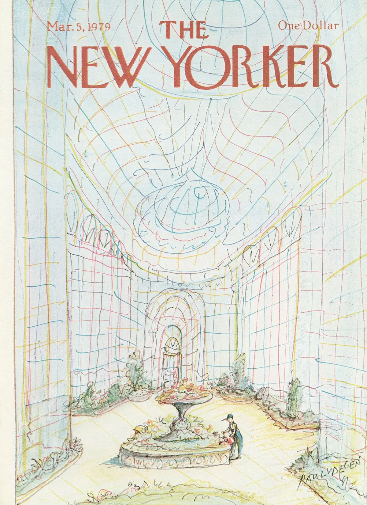 Обложка The New Yorker, 5 марта 1979, художник Пол Деген