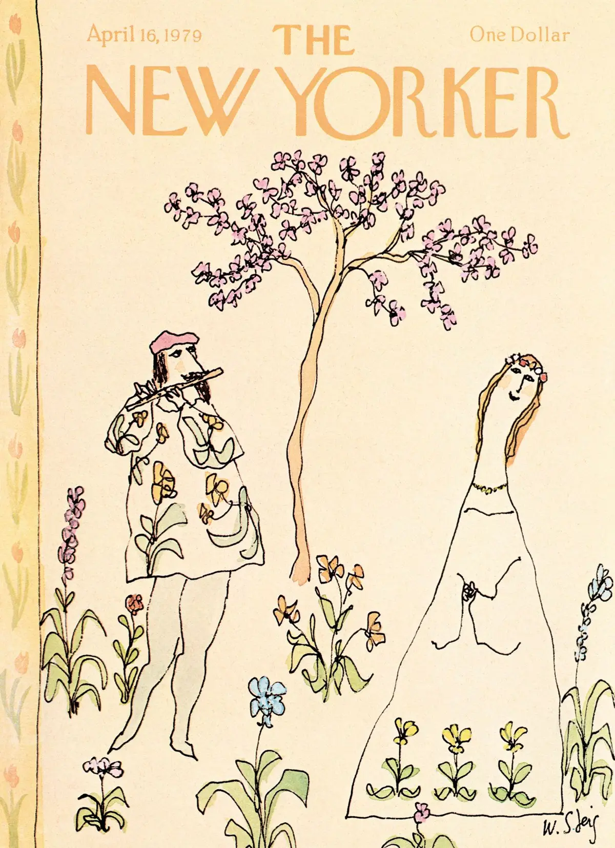 Обложка The New Yorker, 16 апреля 1979, художник Уильям Стейг