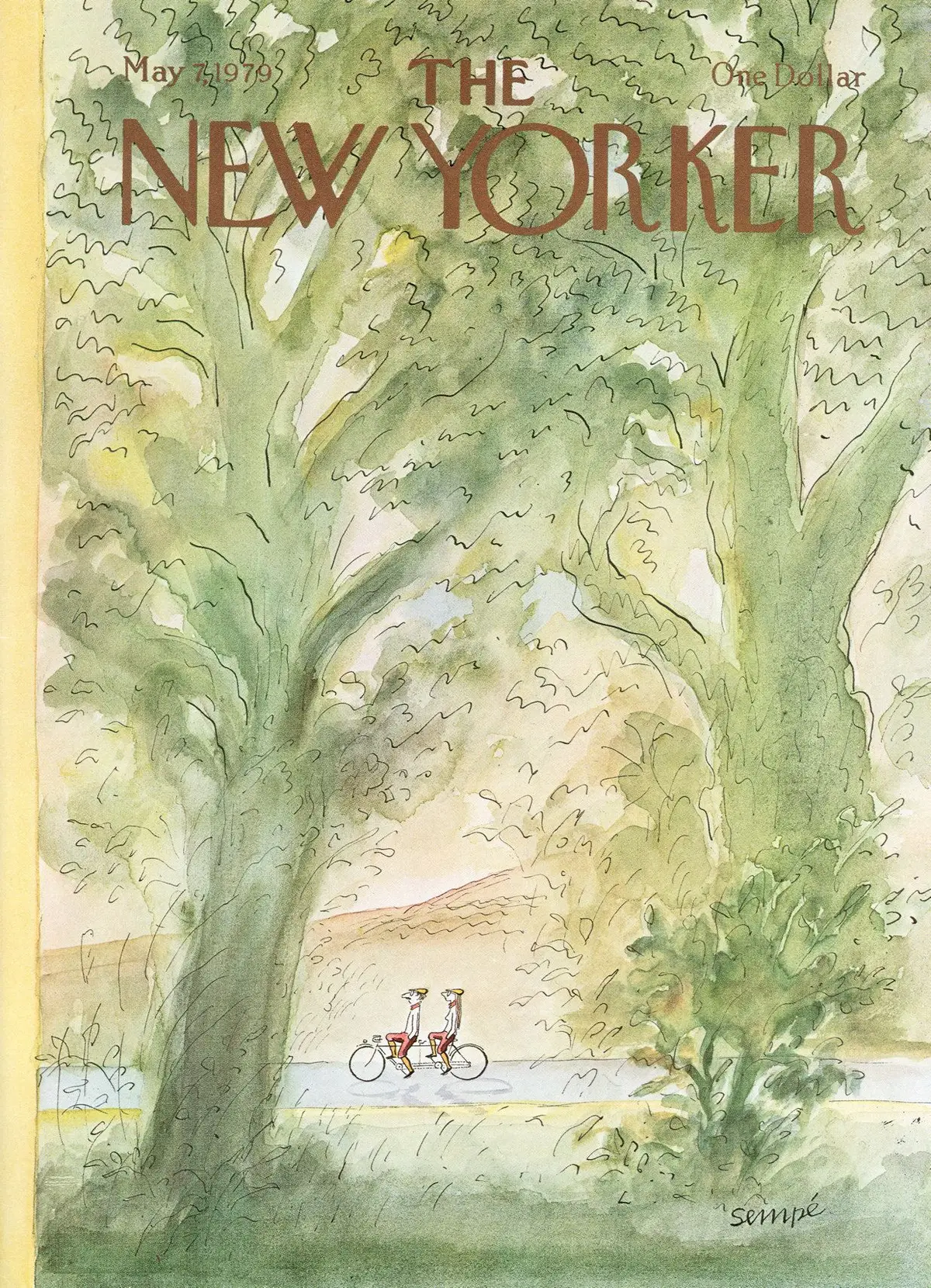 Обложка The New Yorker, 7 мая 1979, художник Жан-Жак Сампе