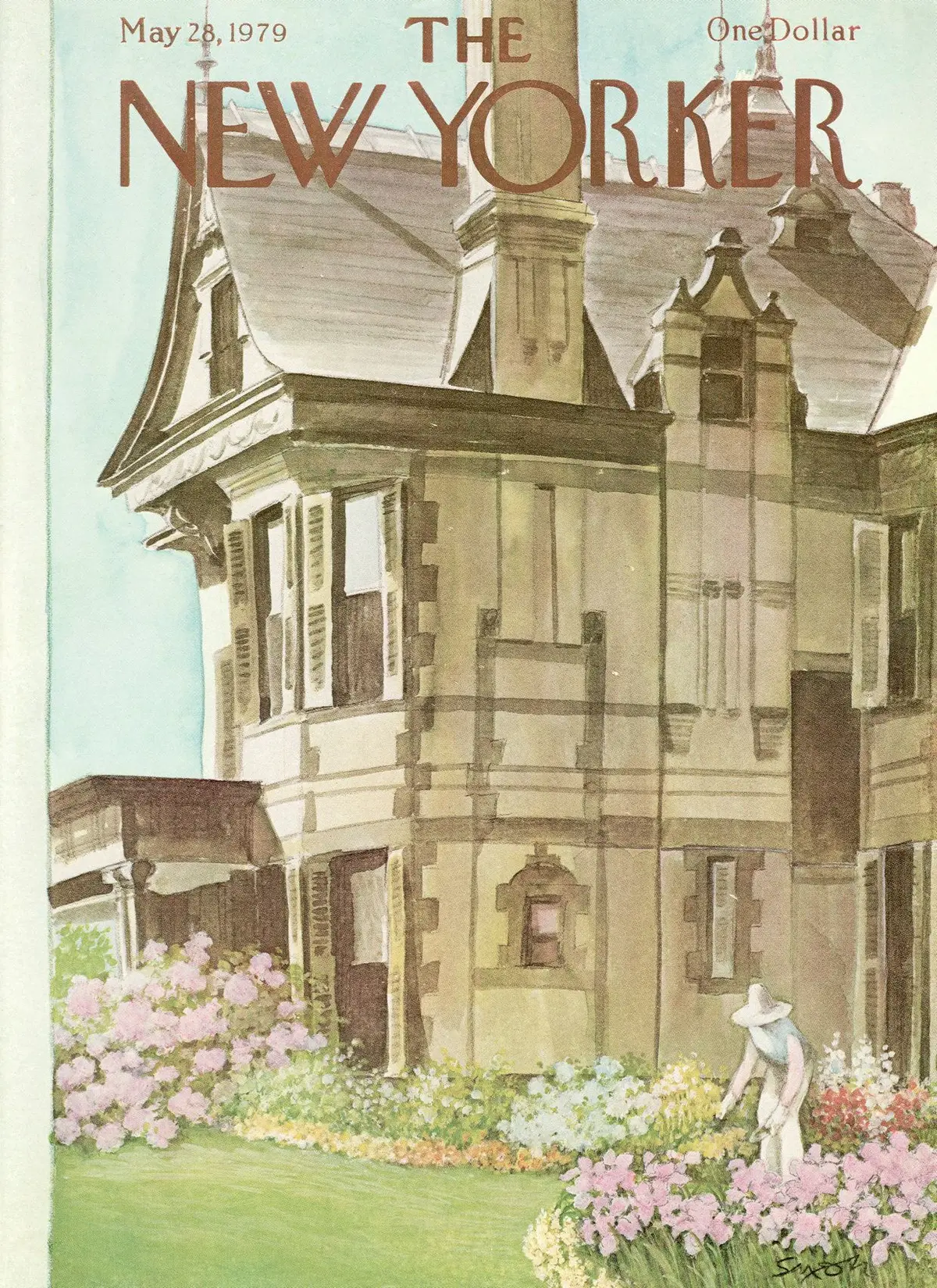 Обложка The New Yorker, 28 мая 1979, художник Чарльз Саксон