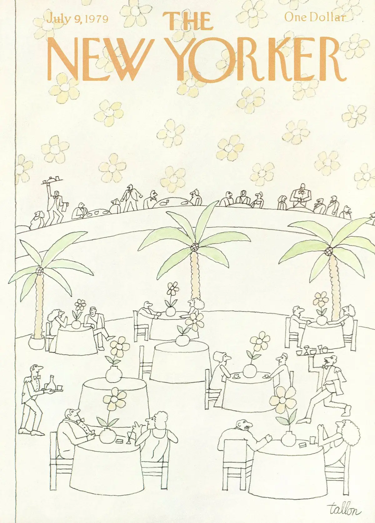 Обложка The New Yorker, 9 июля 1979, художник Роберт Таллон